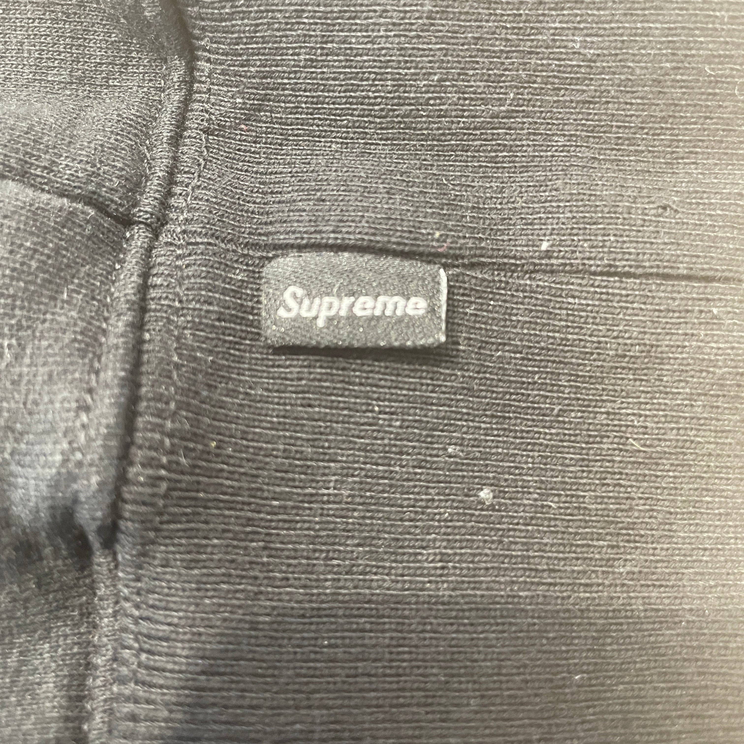 Supreme/Zip Up Hoodie/M/Graphic/Cotton/BLK/CREST QPPLIQUE view 4