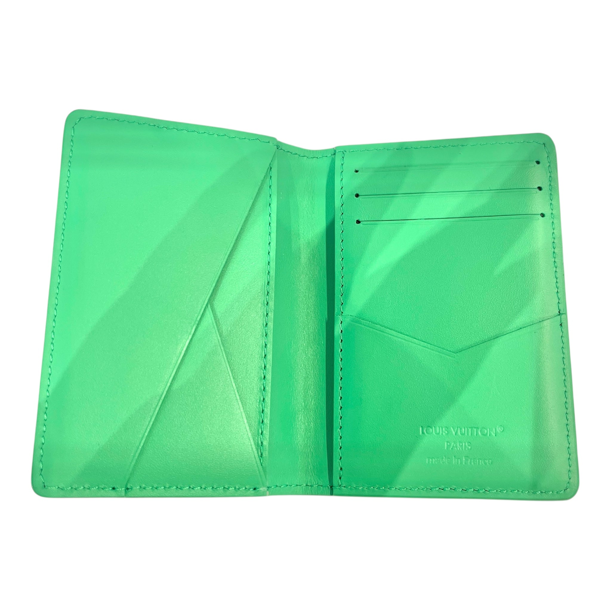 LOUIS VUITTON/Trifold Wallet/Leather/GRN/ view 5