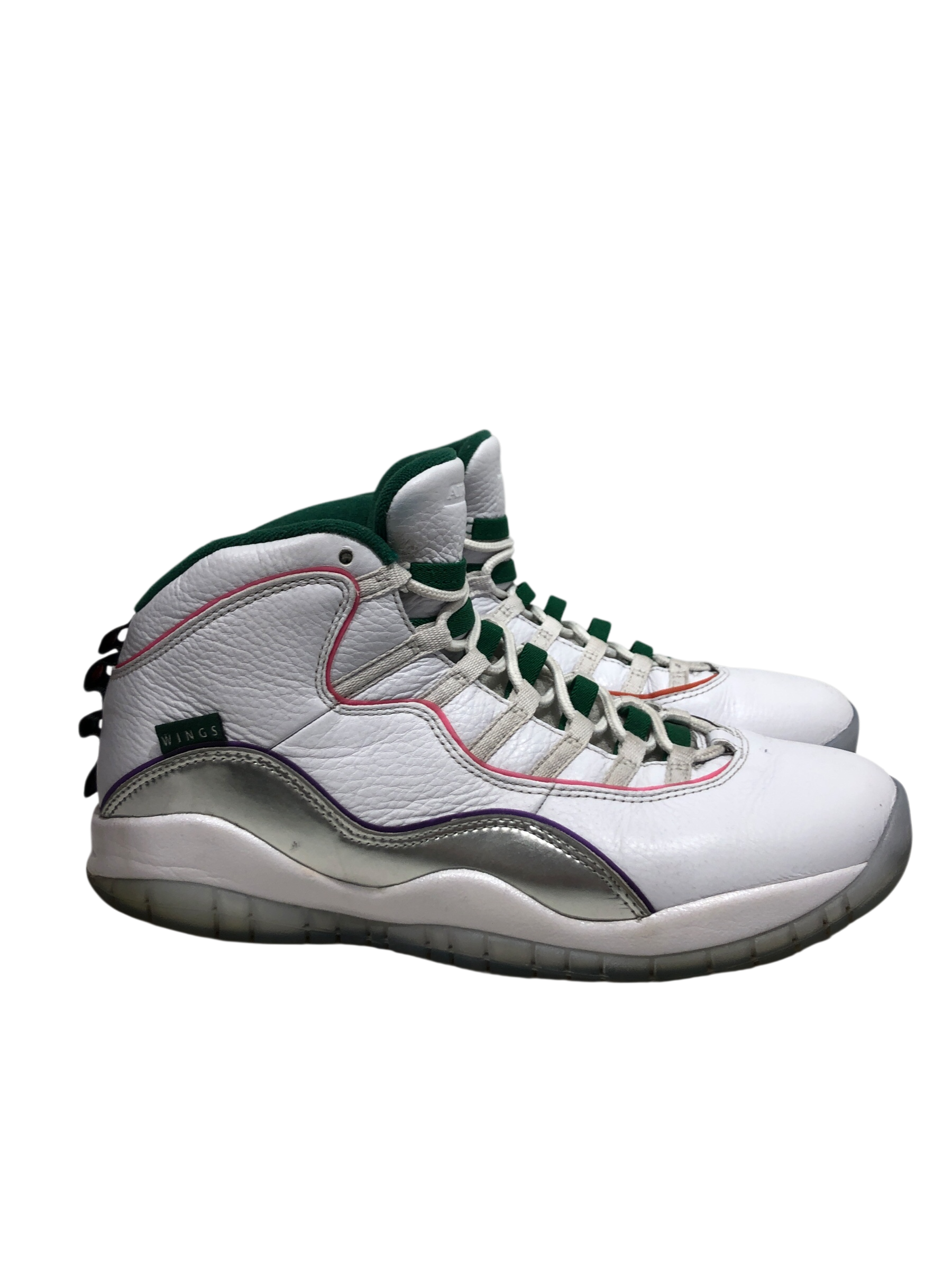 NIKE/Hi-Sneakers/US 11/Leather/WHT/Jordan 10 Retro WINGS view 4