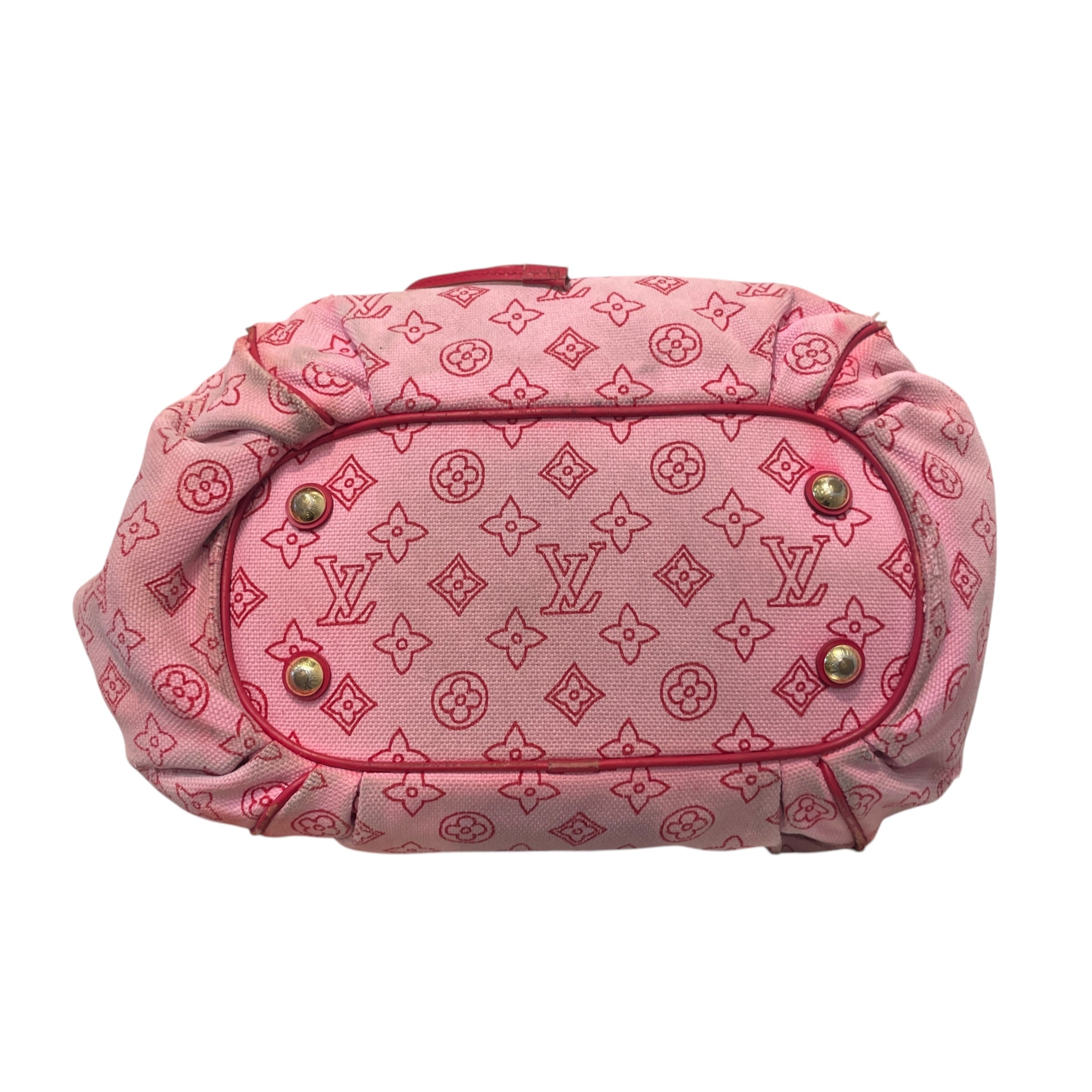 LOUIS VUITTON/Hand Bag/Monogram/Cotton/PNK/Ipanema GM view 6