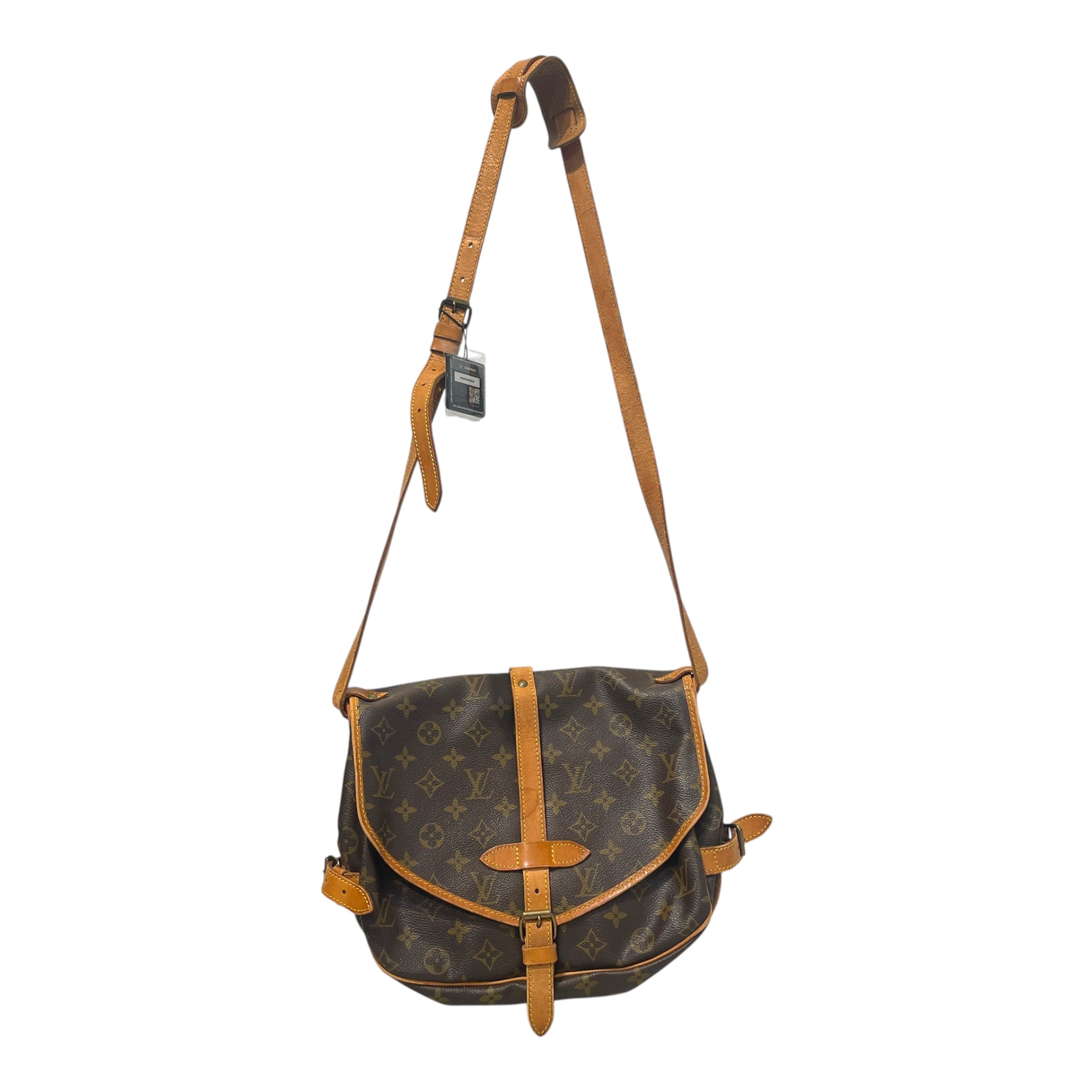 LOUIS VUITTON/Cross Body Bag/Monogram/Leather/BRW/Samur 35 Crossbody Bag view 2