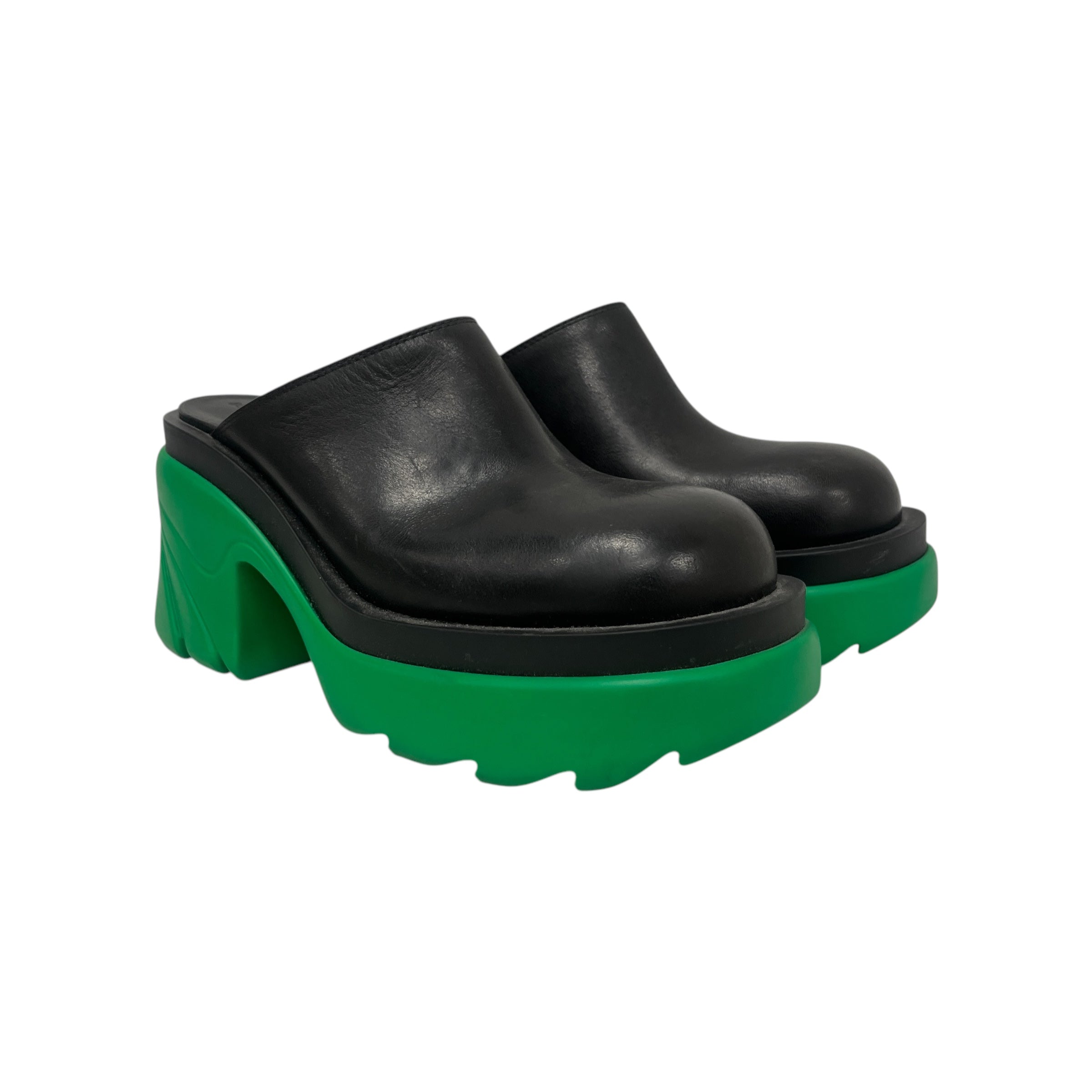 BOTTEGA VENETA/Heels/EU 36.5/Border/Leather/BLK/ view 1