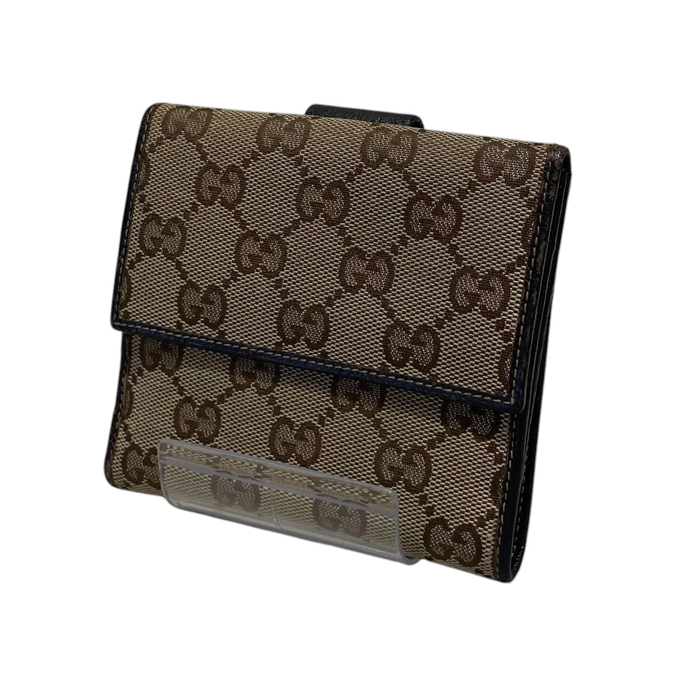 GUCCI/Bifold Wallet/BRW/L's/GG Canvas view 1