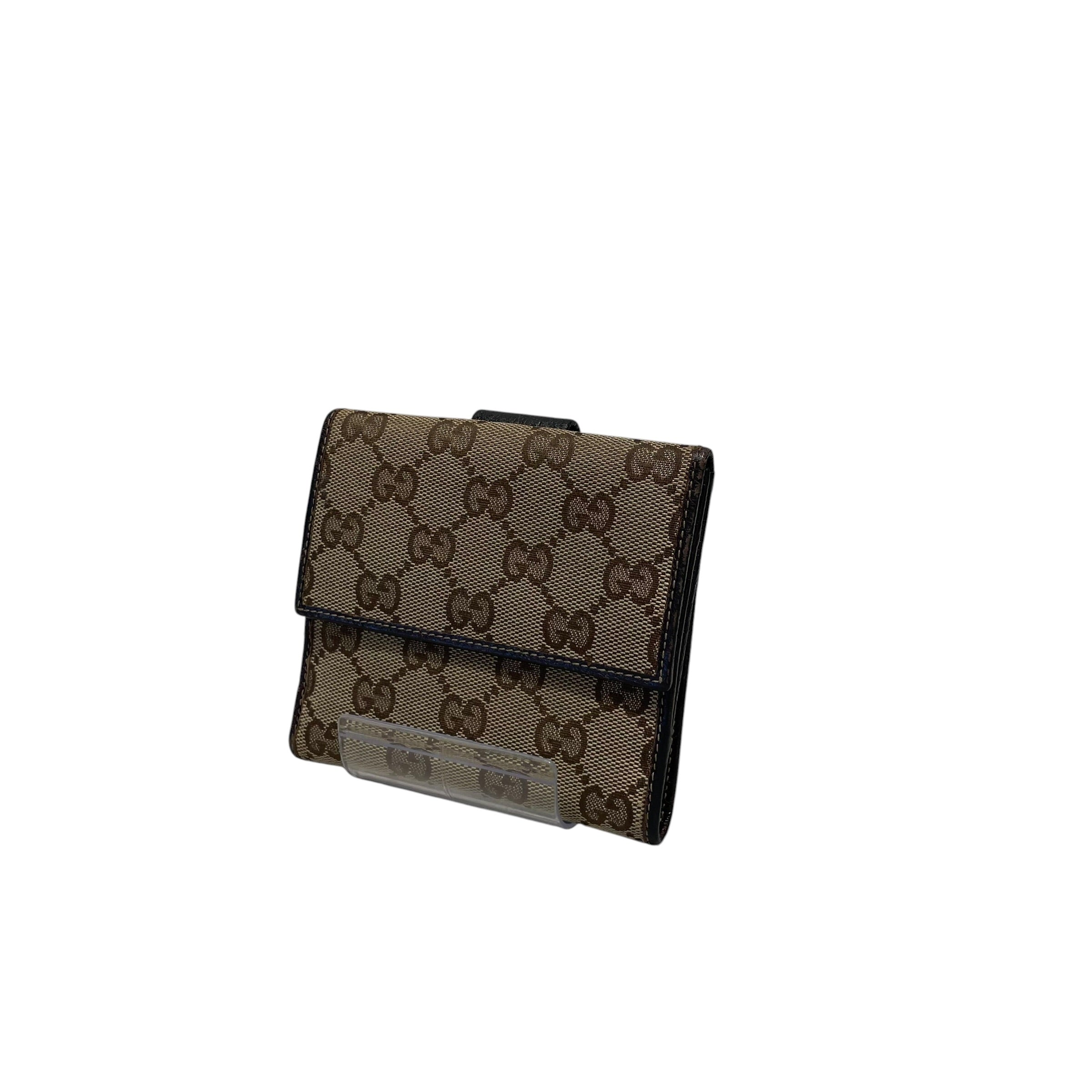 GUCCI/Bifold Wallet/BRW/L's/GG Canvas view 1