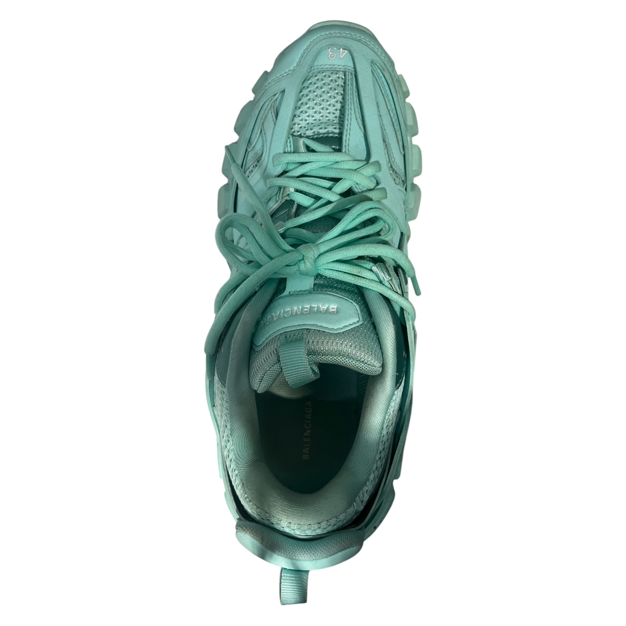BALENCIAGA/Low-Sneakers/US 10/Leather/GRN/mint green view 3