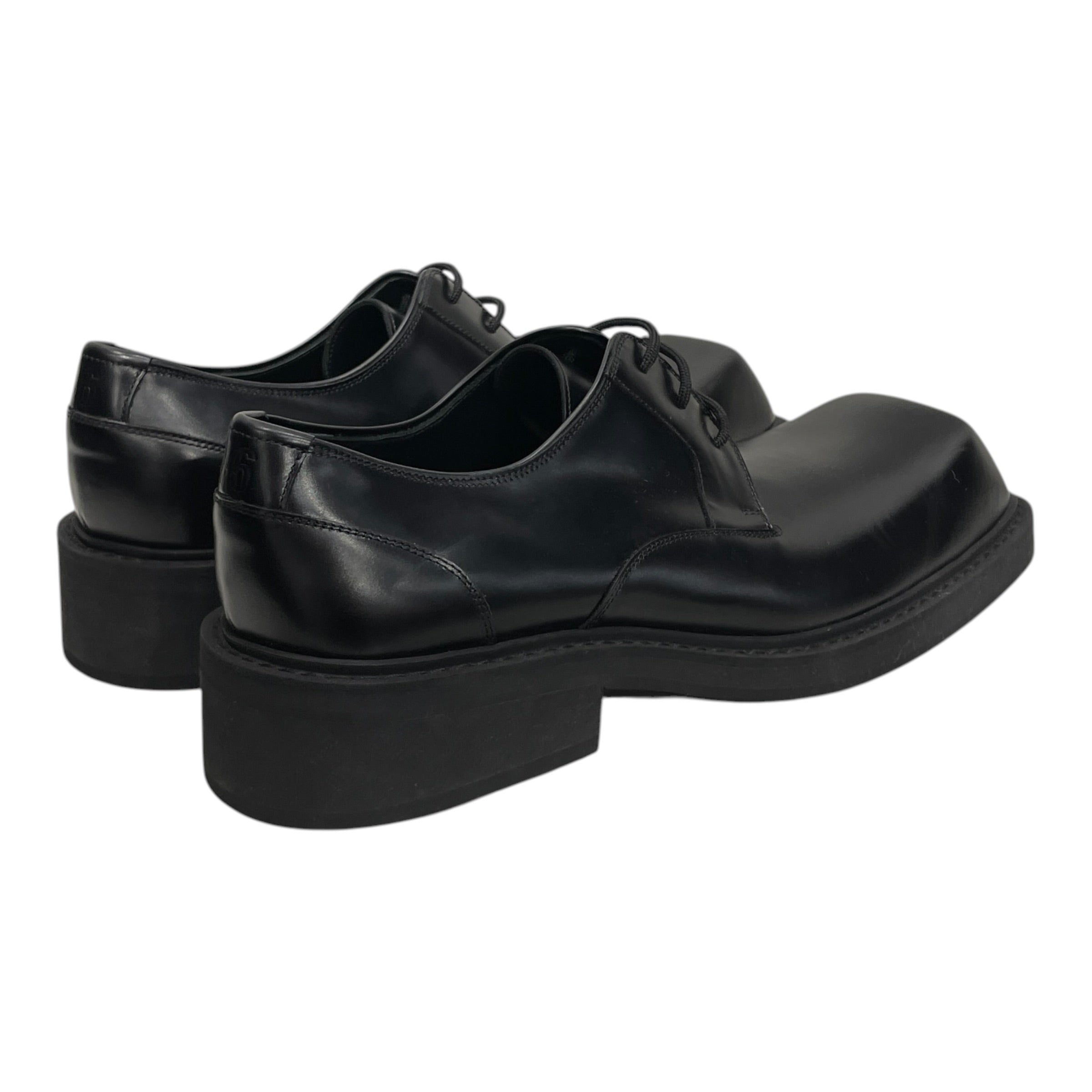 BALENCIAGA/Dress Shoes/EU 46/Leather/BLK/BB INSPECTOR DERBY LONG TOE view 2