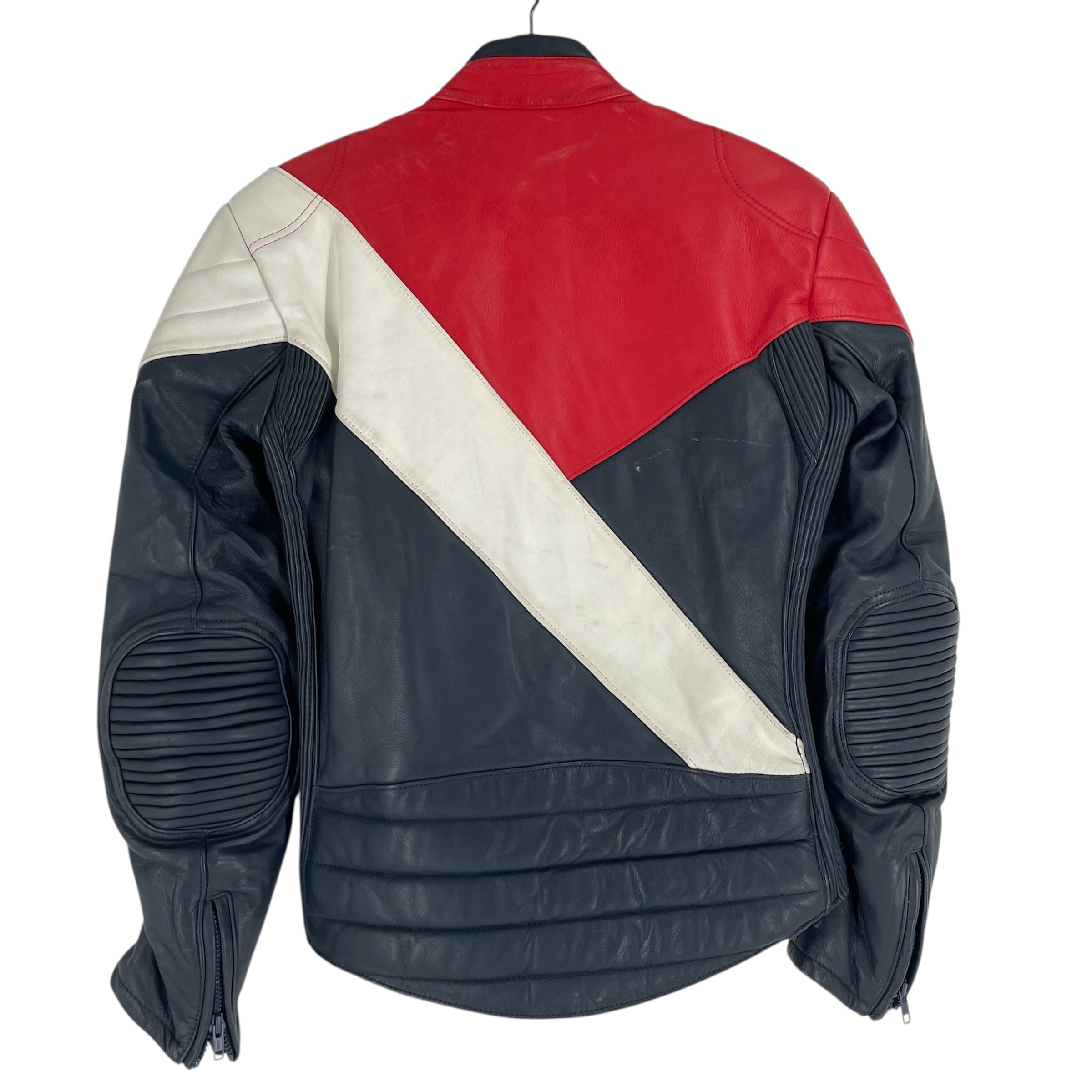 Vintage/Jacket/50/Leather/NVY/Quilted motto jacket view 2