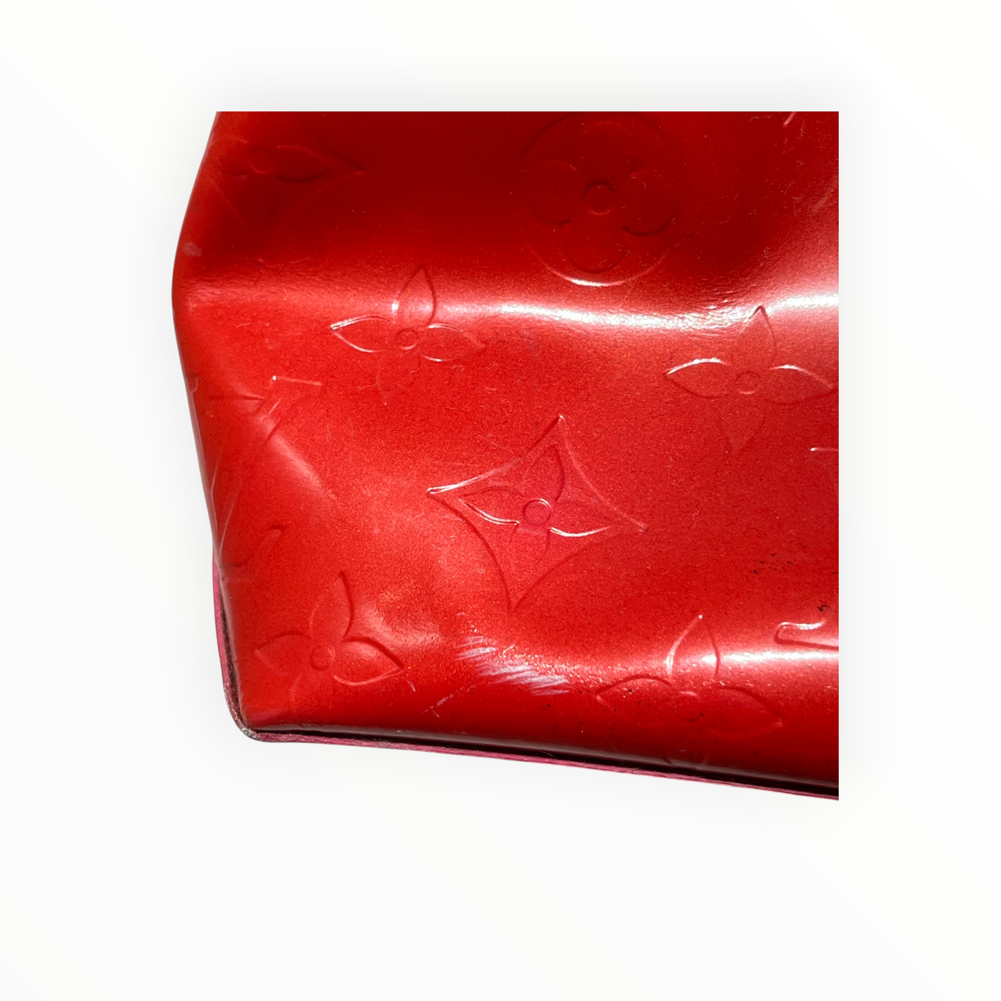 LOUIS VUITTON/Tote Bag/Leather/RED/mono vernis willshire pm view 9