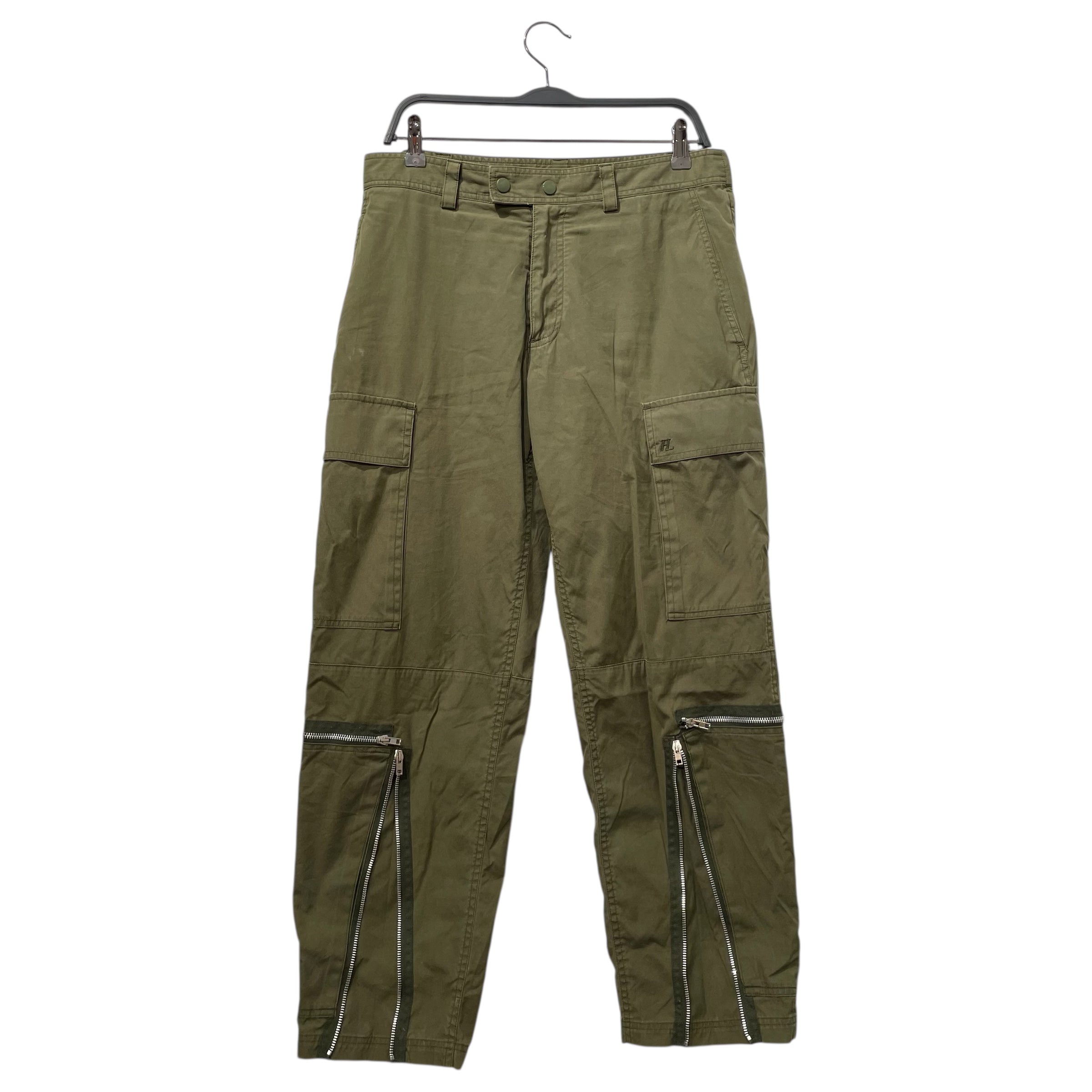 Helmut Lang/Cargo Pants/30/Cotton/GRN/Zipper Cargos view 1