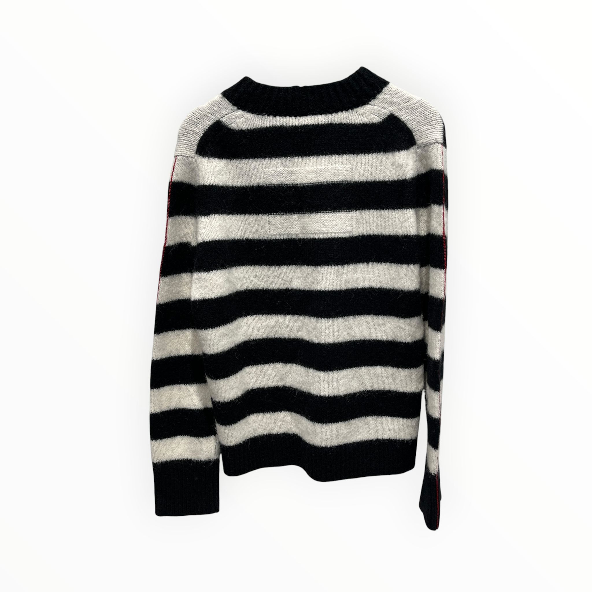 MARC JACOBS/Sweater/XS/Stripe/Wool/WHT/blk/wht stripe sweater view 2