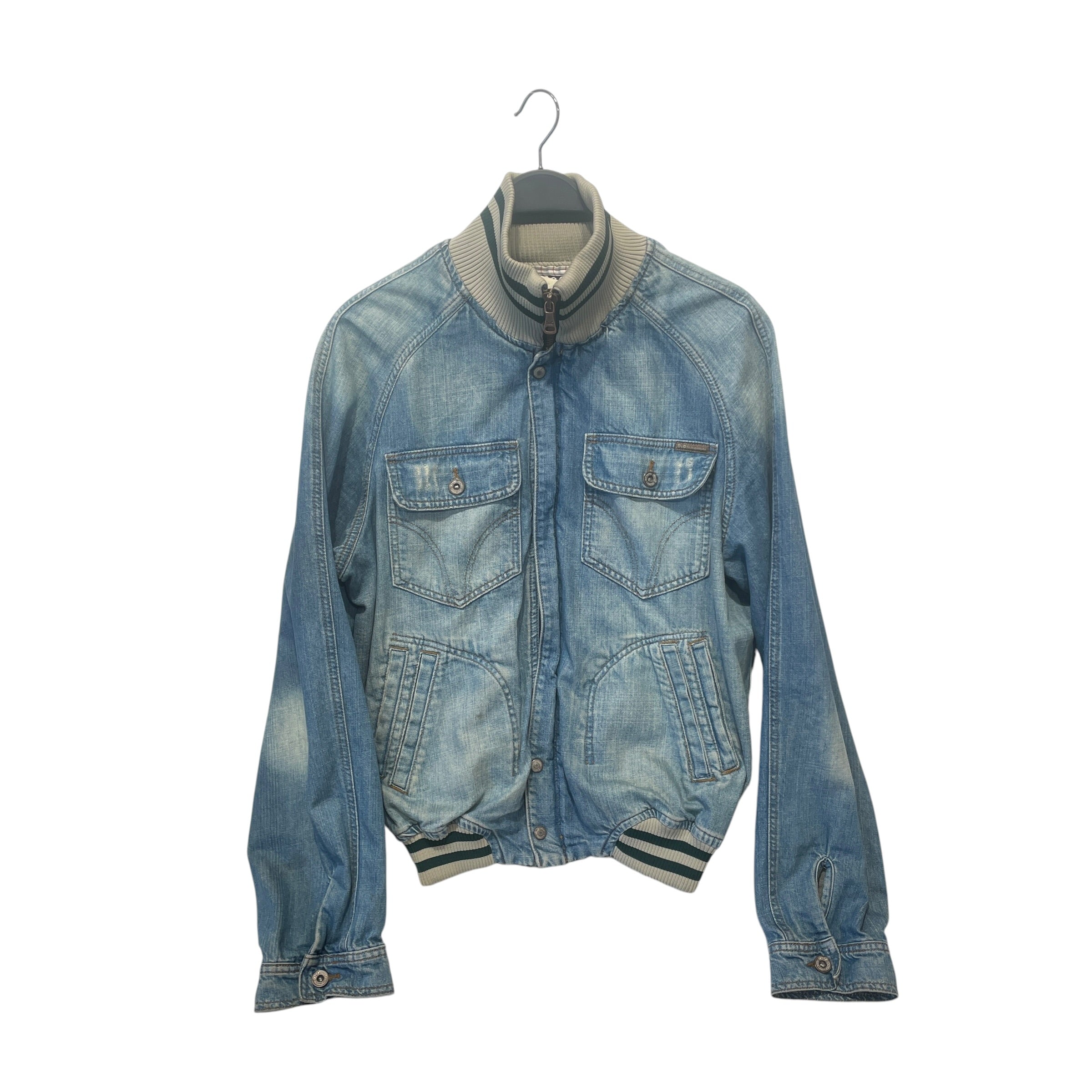 DOLCE&GABBANA/Track Jkt/Border/Denim/BLU/SS2005 DENIM TRACK JACKET view 1