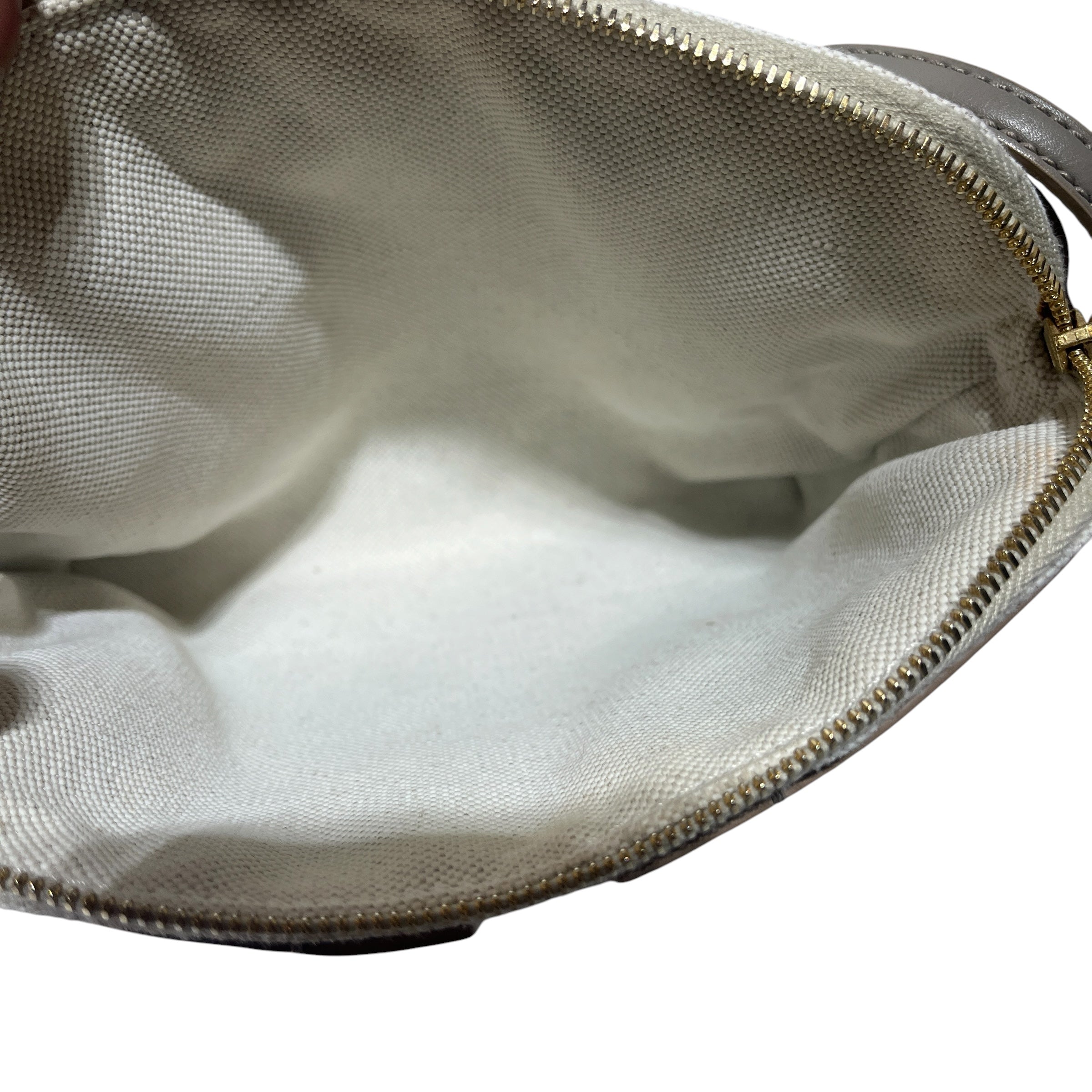 THE ROW/Cross Body Bag/Leather/GRY/canvas inner / condition view 4