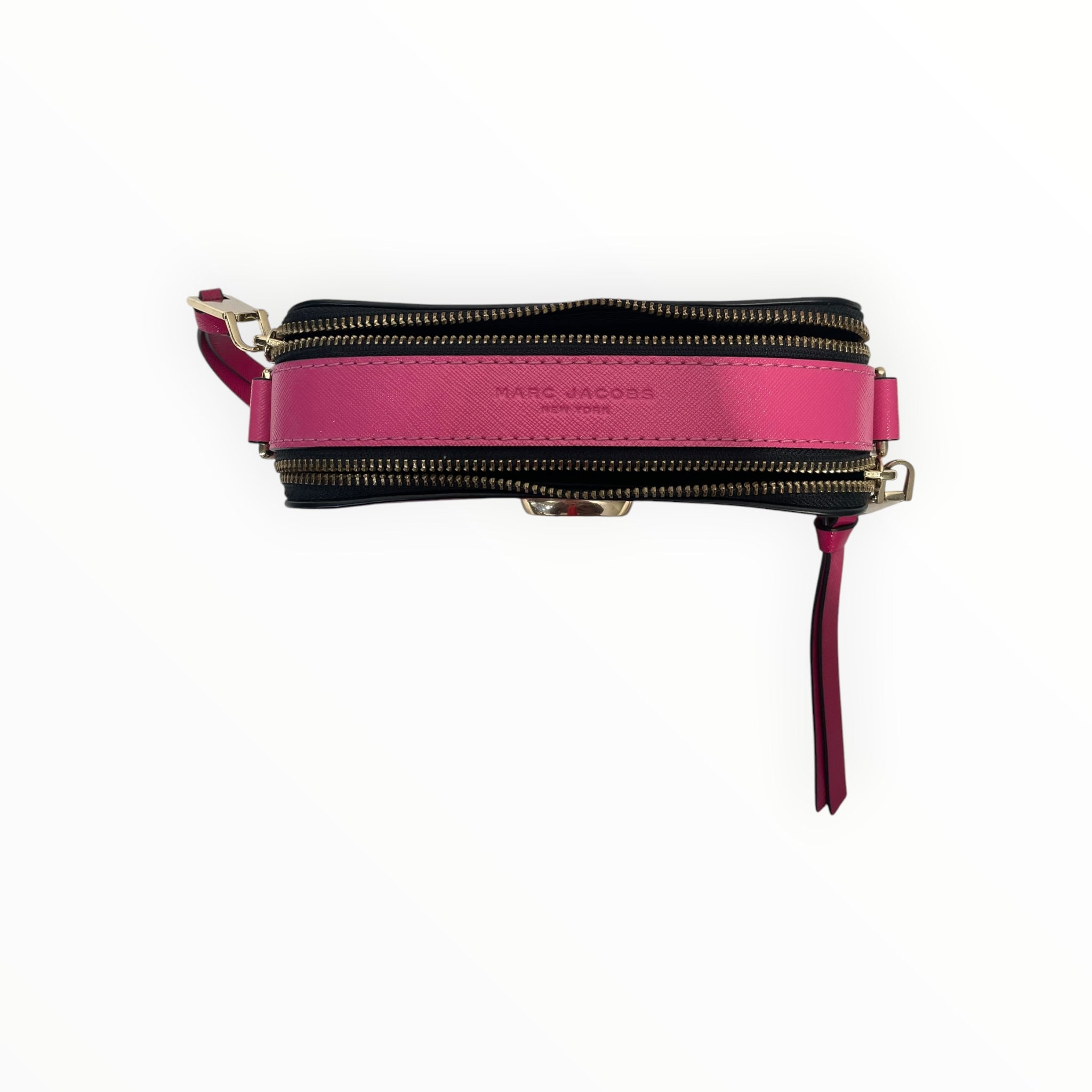 MARC JACOBS/Cross Body Bag/Leather/PNK/pink stripe strap w/ heart loc view 6