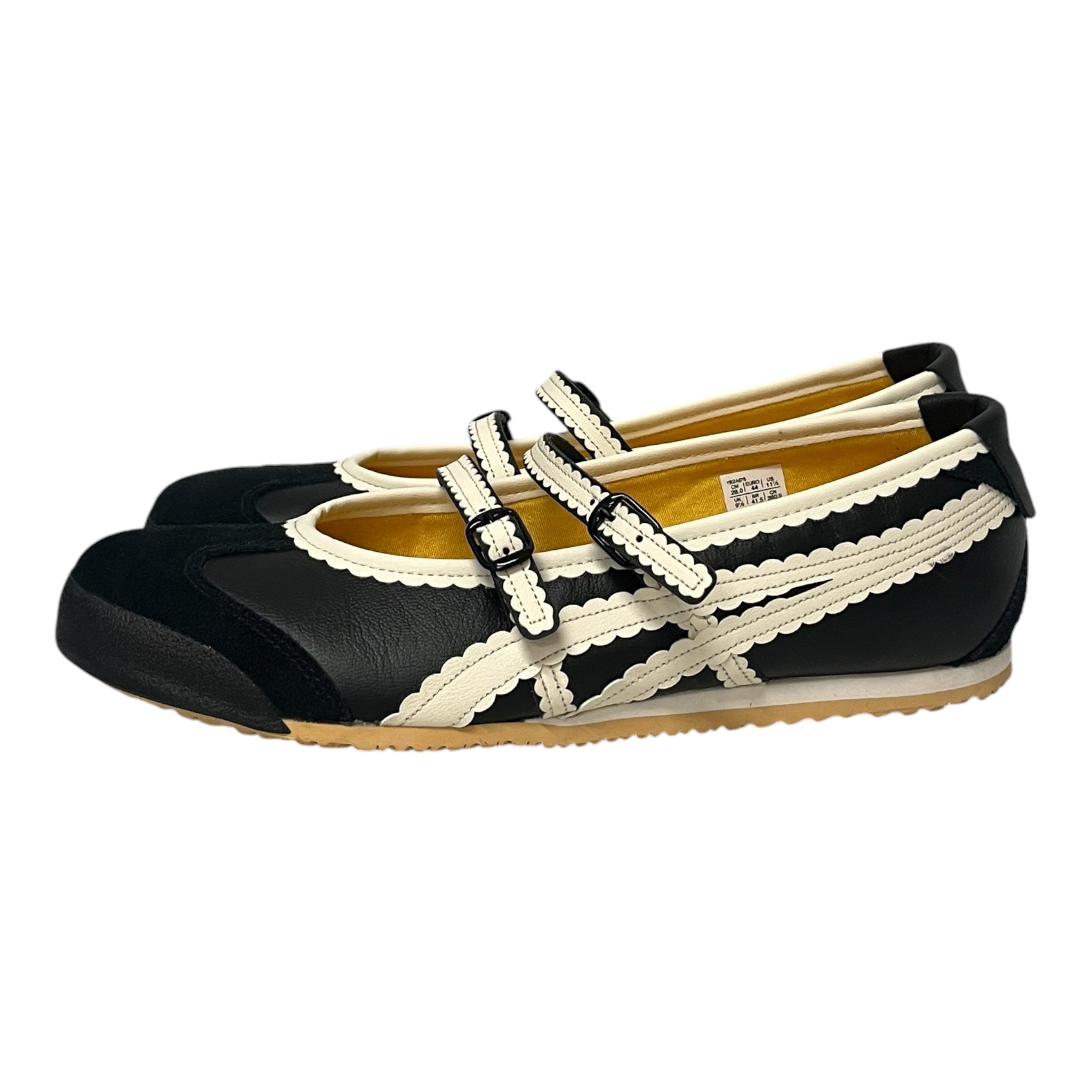 Onitsuka Tiger/Low-Sneakers/US 11.5/Leather/BLK/mexico 66 tgrs view 1