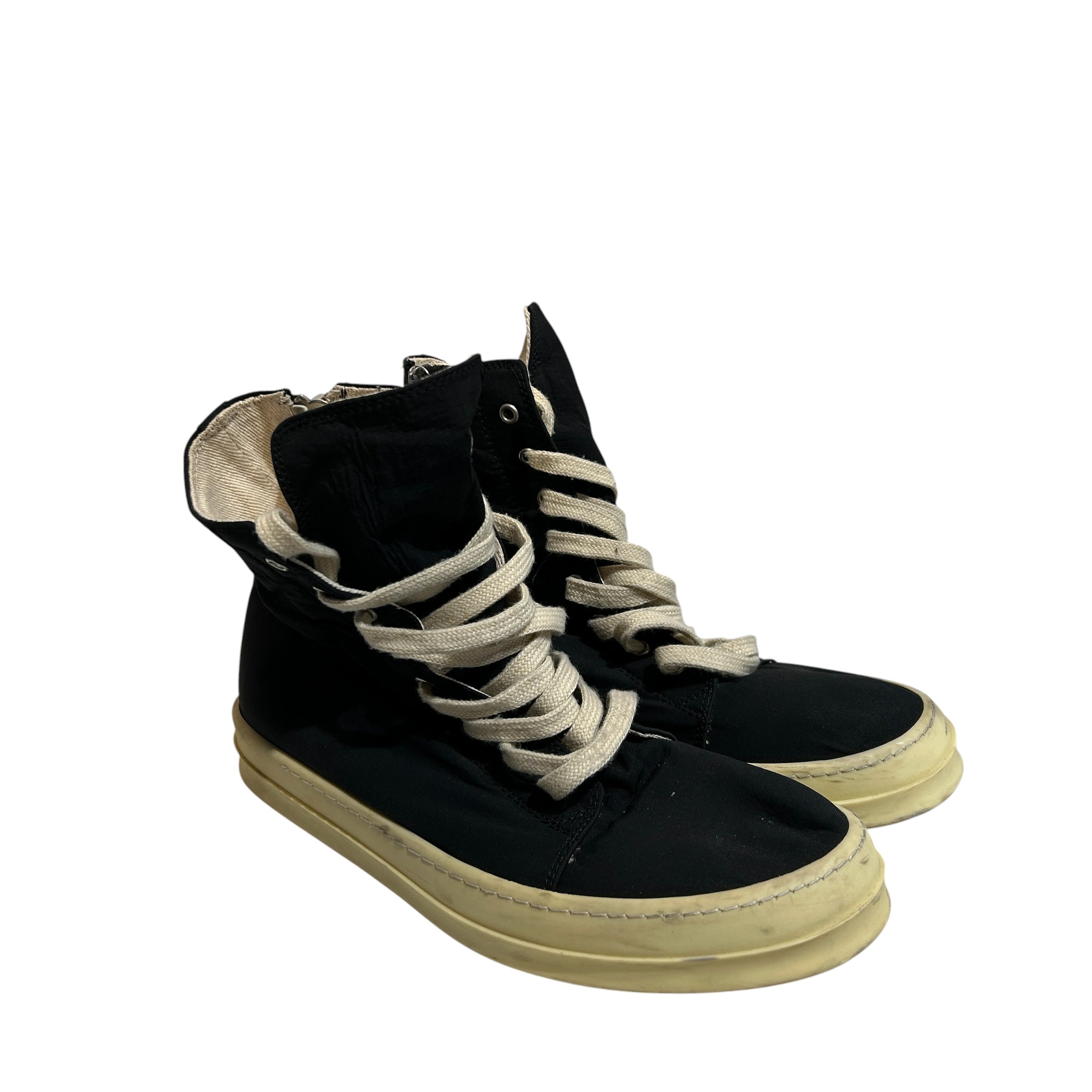 RICK OWENS DRKSHDW/Hi-Sneakers/US 10/Nylon/BLK/Canvas Boots view 1