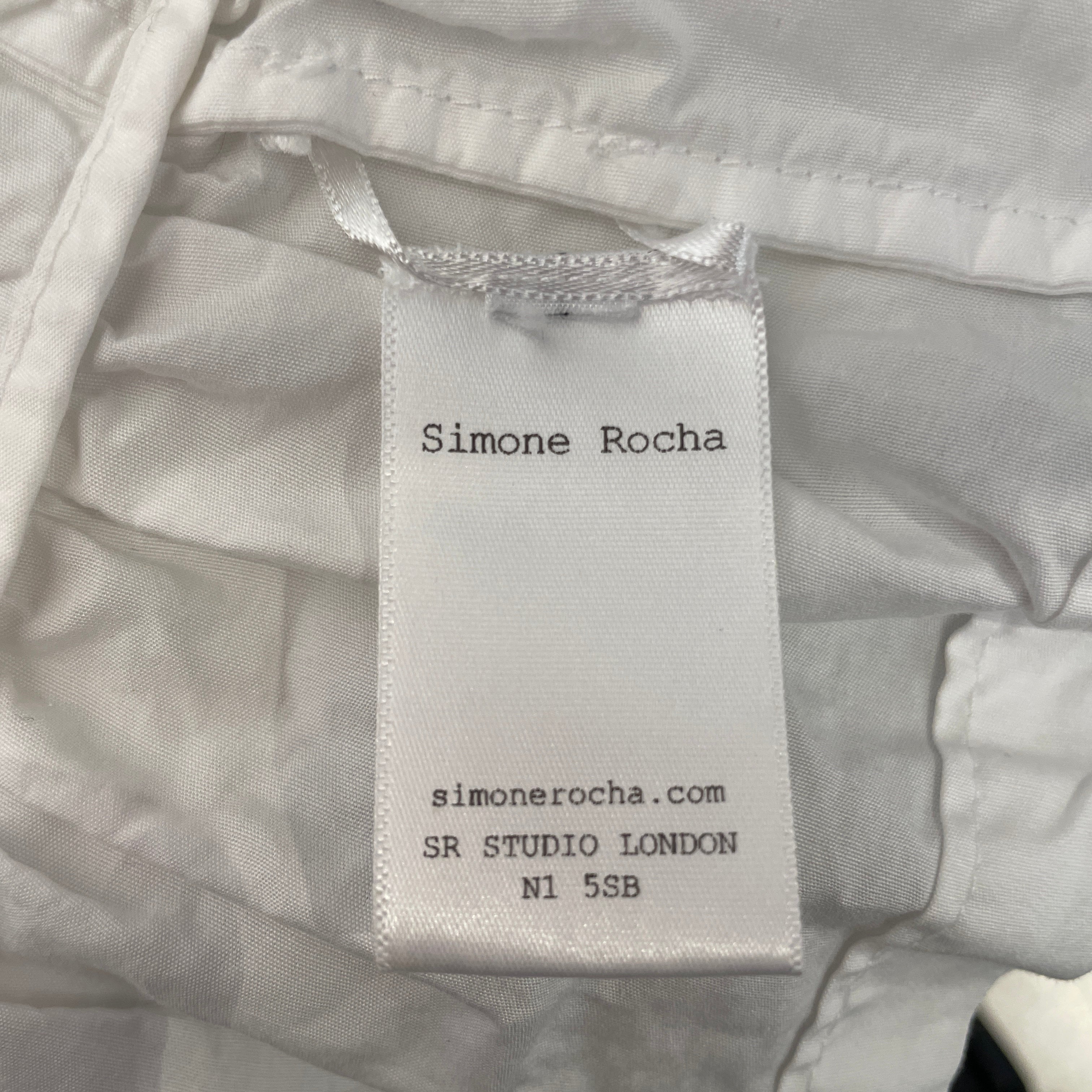 SIMONE ROCHA/SL Dress/Cotton/WHT/ view 4