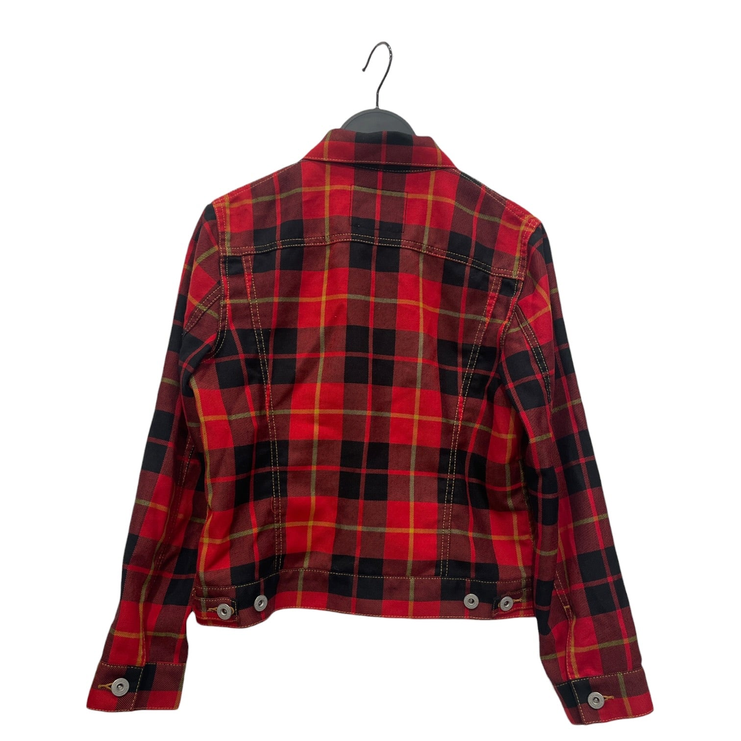 JUNYA WATANABE COMME des GARCONS/Flannel Shirt/XS/Plaid/Cotton/RED/FLANNEL JCDG DENIM view 2