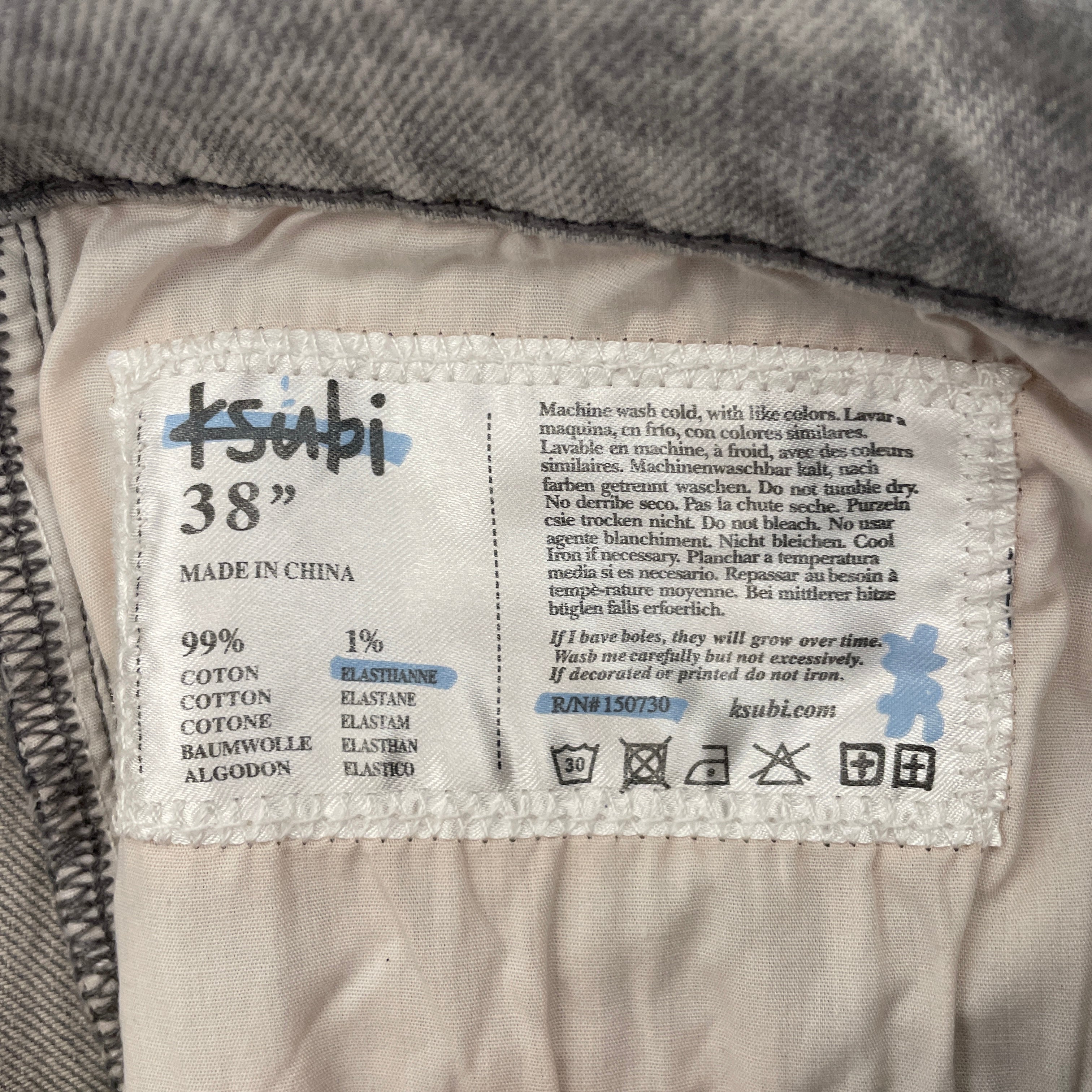 ksubi/Skinny Pants/38/Cotton/GRY/VAN WINKLE PLUTO CHAMBER view 3