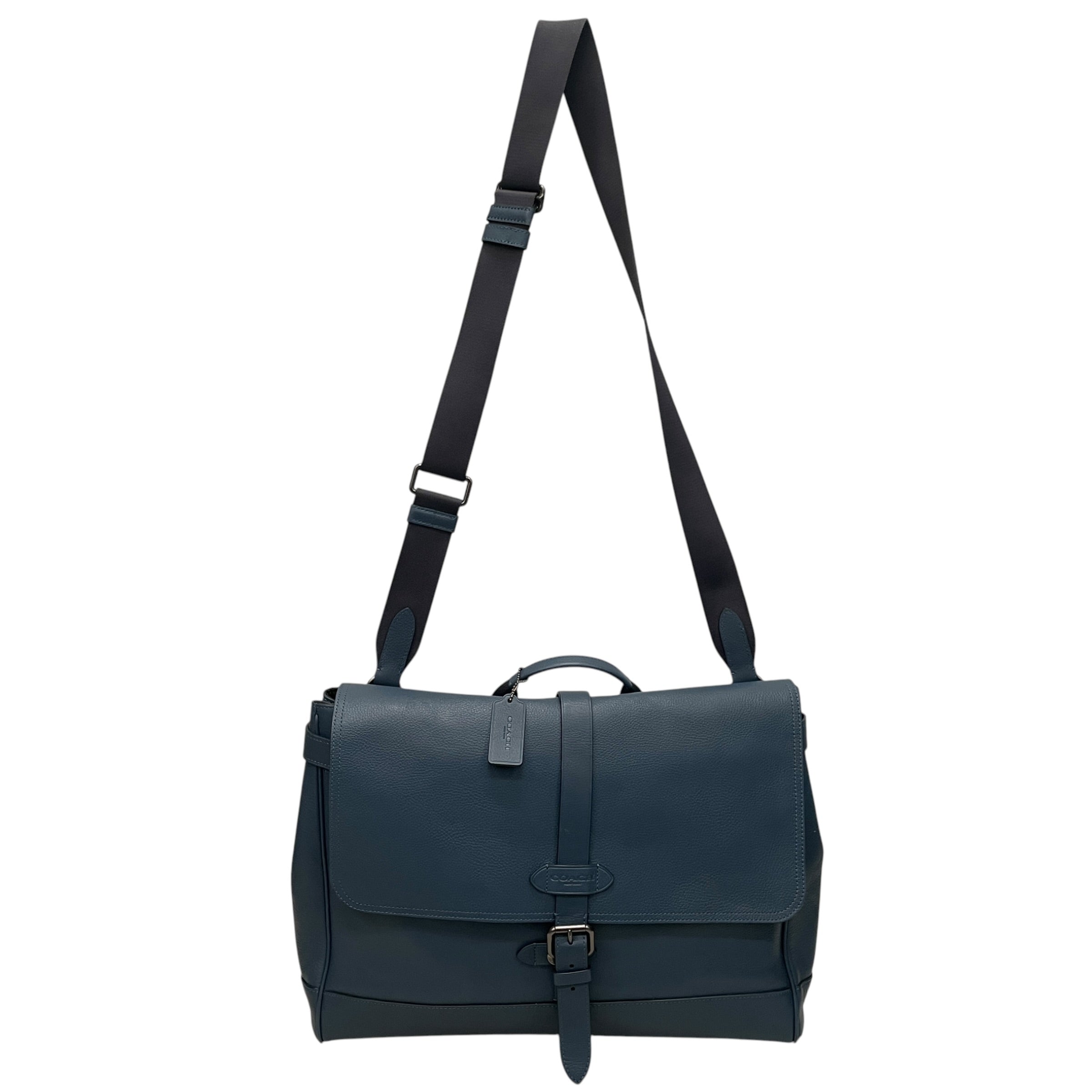 COACH/Bag/Leather/BLU/HUDSON PEBBLE SADDLE BAG view 1