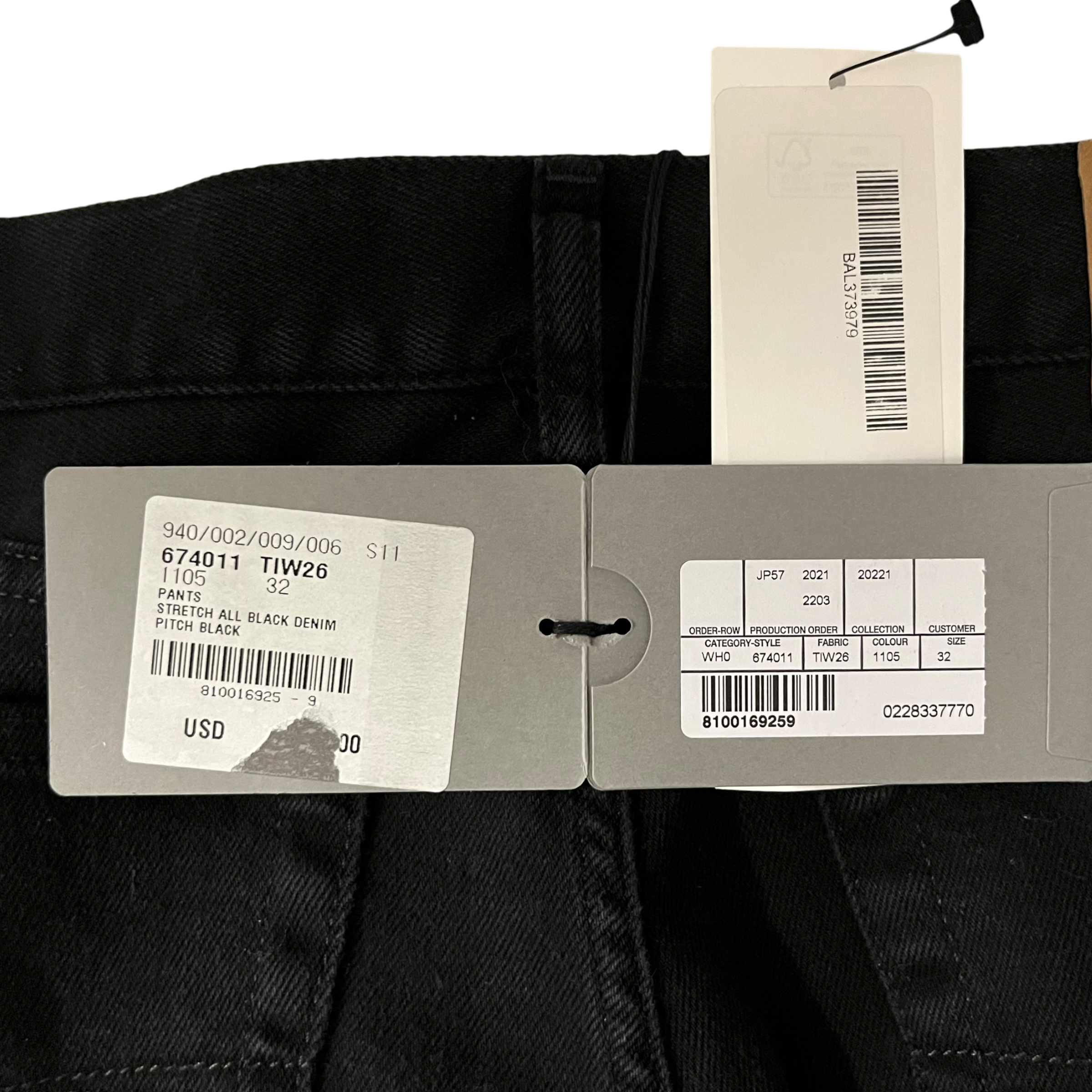 BALENCIAGA/Skinny Pants/32/Nylon/BLK/skinny demna era view 6