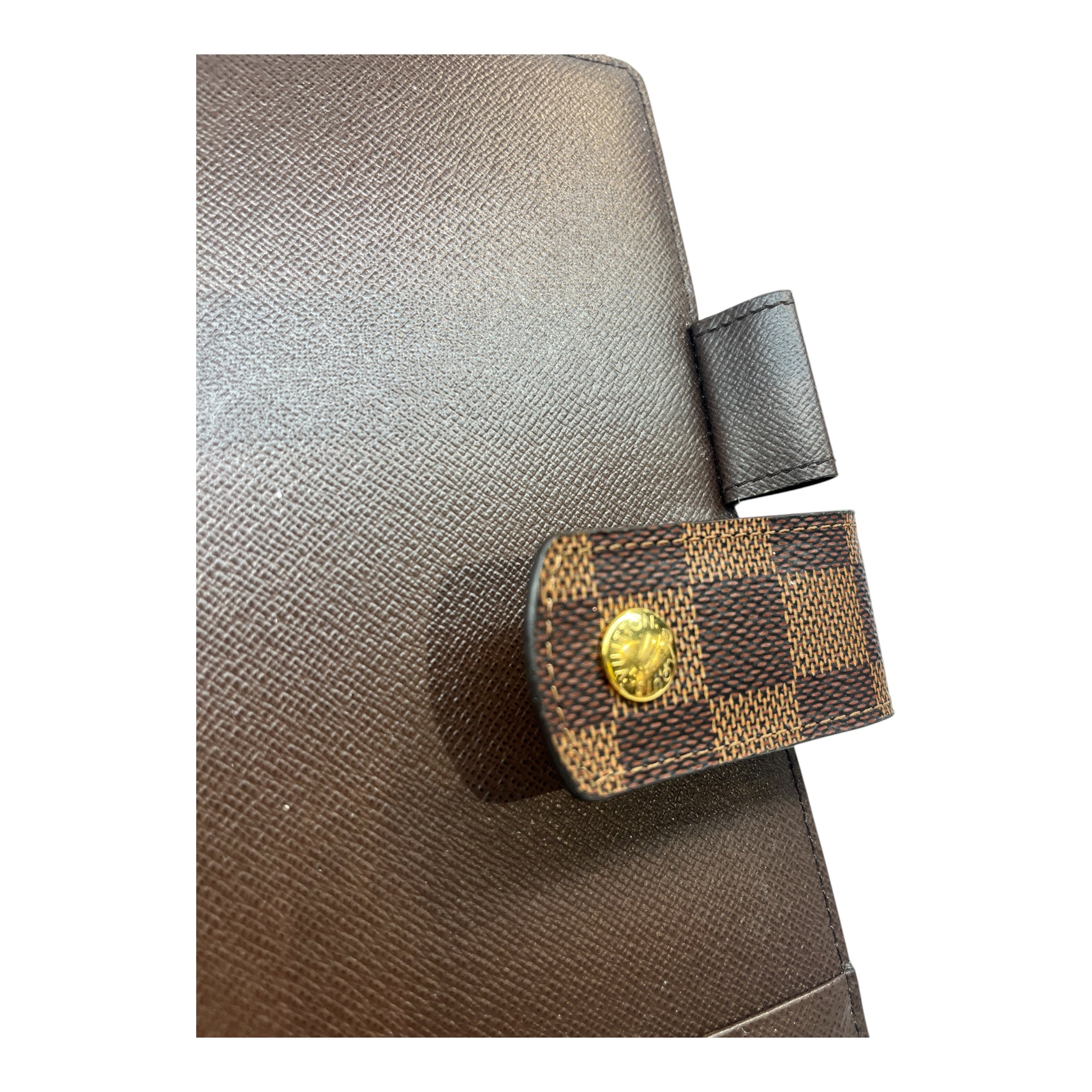 LOUIS VUITTON/Planner Cover/Monogram/Leather/BRW/M's/DAMIER EBENE SMALL RING AGENDA view 6