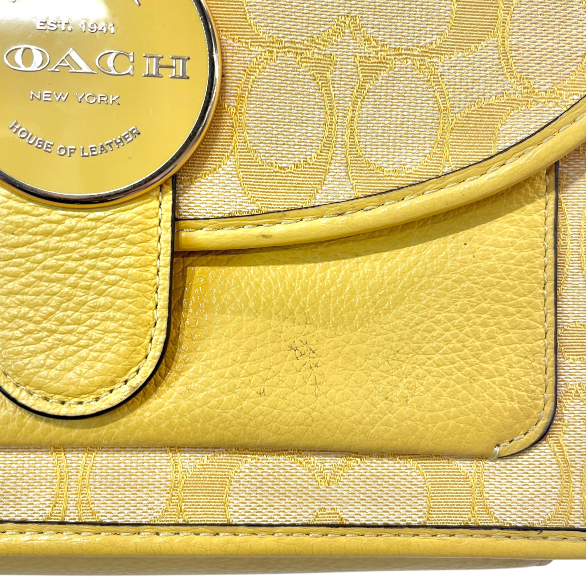 COACH/Cross Body Bag/Monogram/YEL/LONNIE CROSSODY view 6