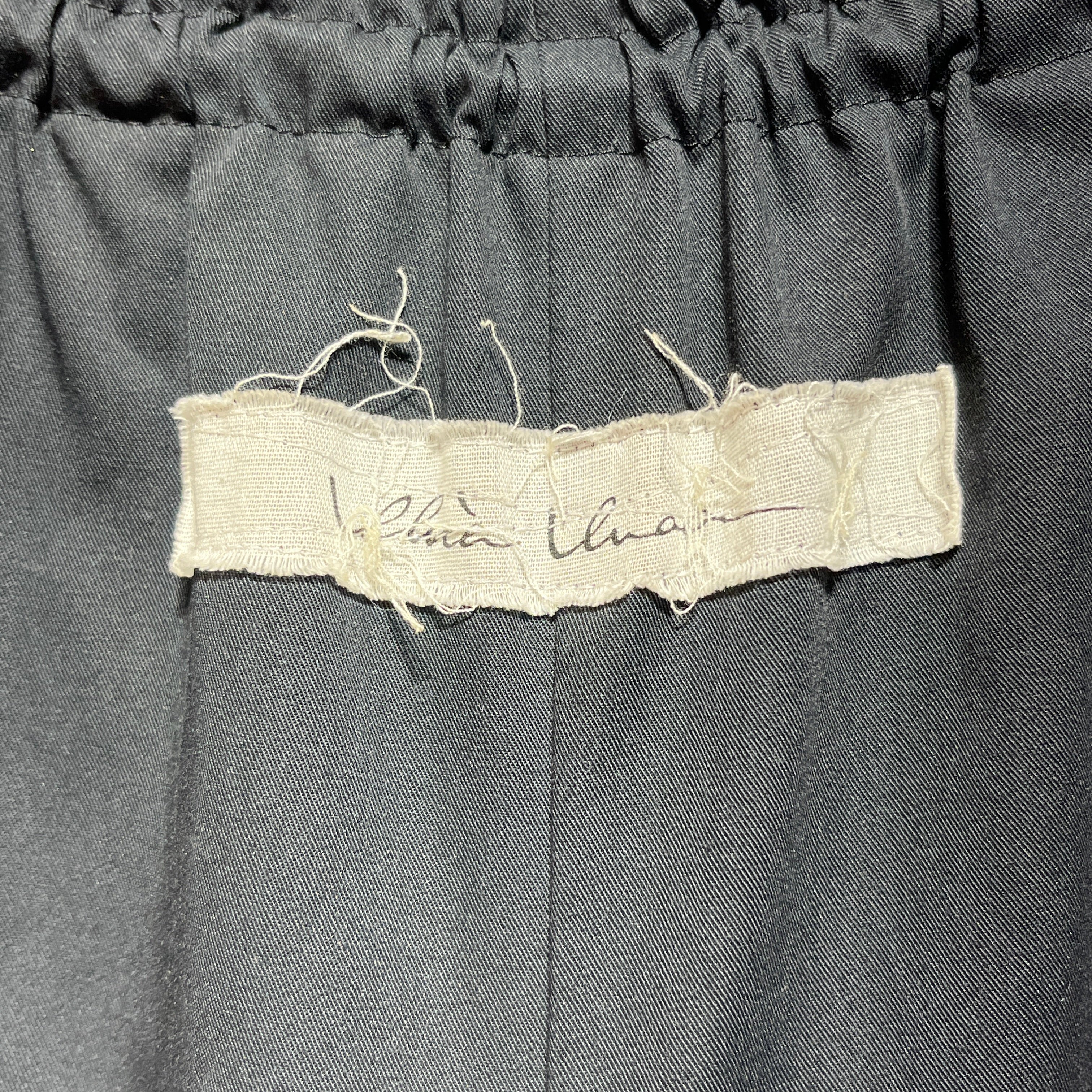 Alice Auaa/Straight Pants/4/Cotton/BLK/Back logo Wide Trousers view 4