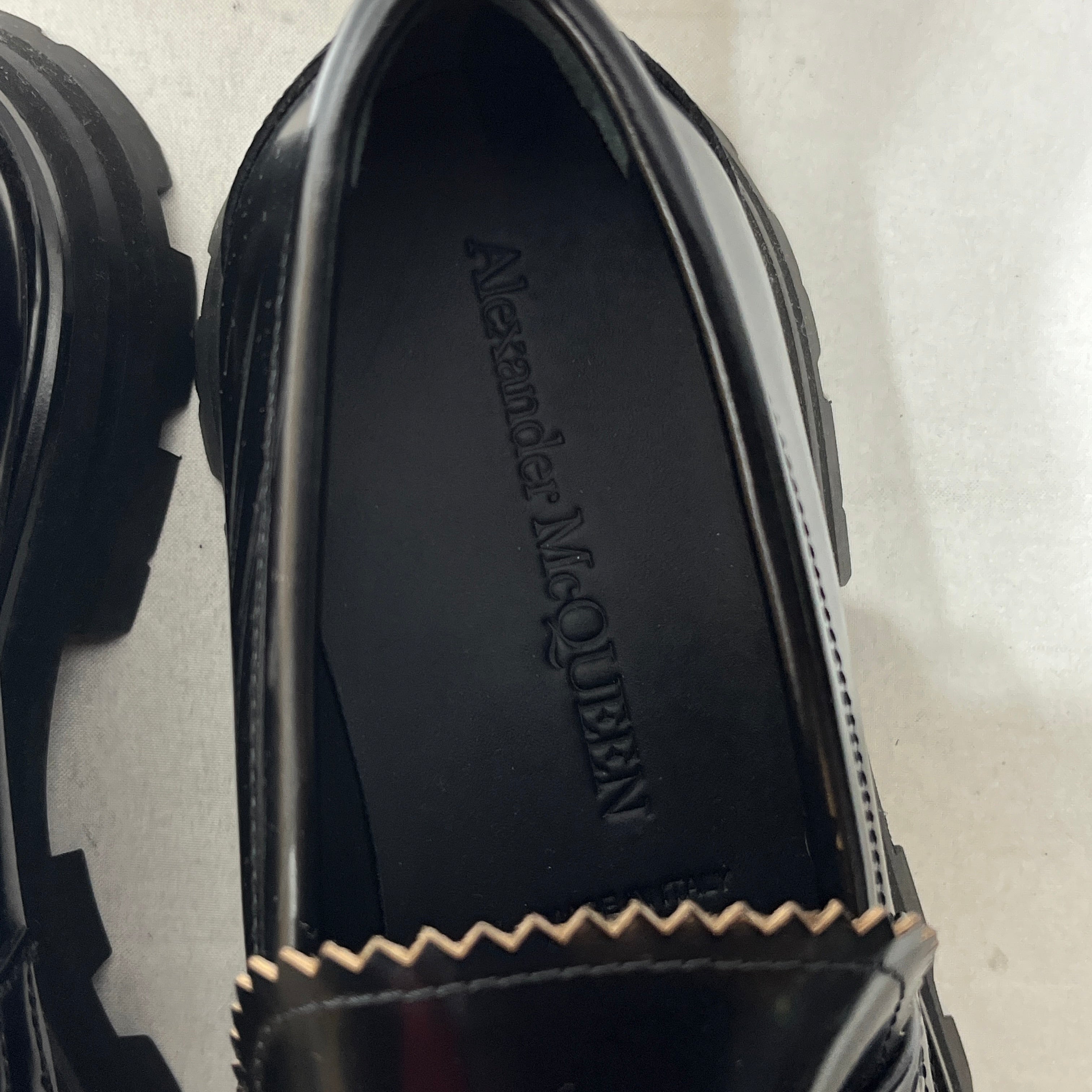 Alexander McQueen/Loafers/EU 37/Leather/BLK/penny loafer view 3