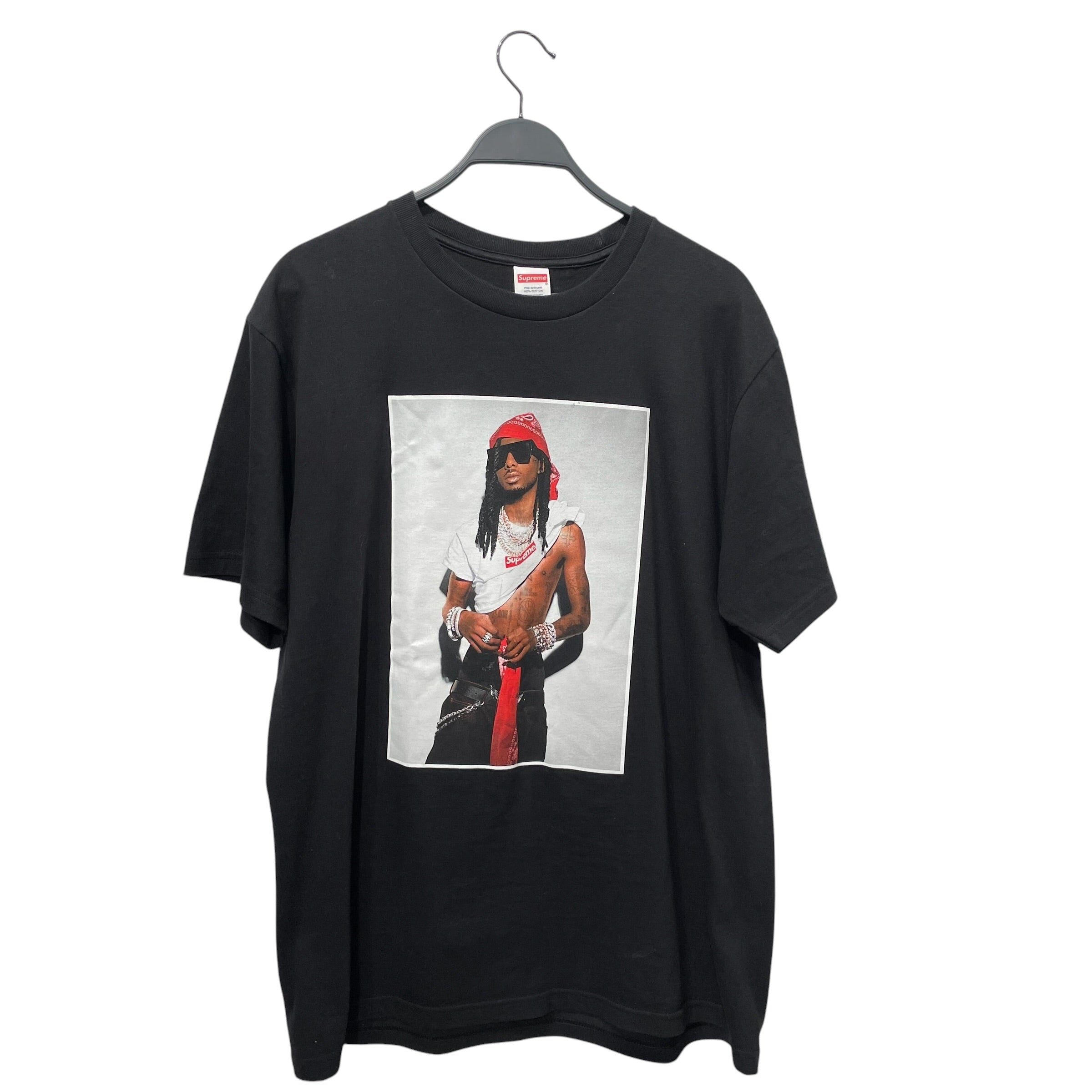 Supreme/T-Shirt/L/Cotton/BLK/PLAYBOI CARTI TEE view 1