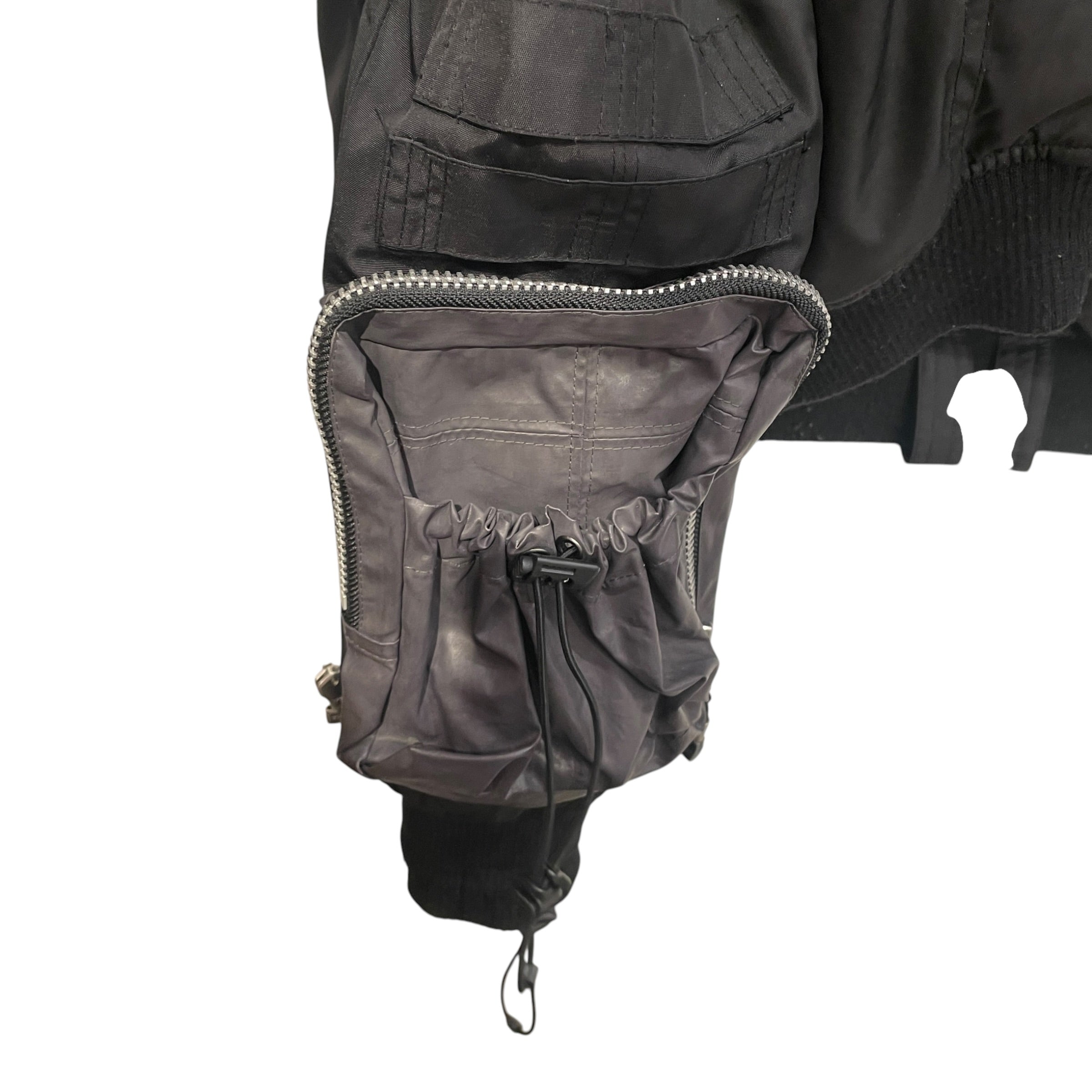 BLACK MERLE/Puffer Jkt/L/Nylon/BLK/BM UTILITY CARGO ZIPPER JKT view 4