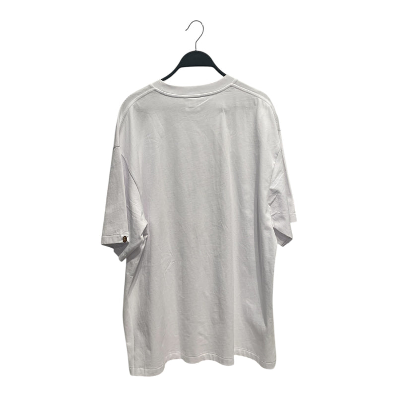 A BATHING APE/T-Shirt/XL/Cotton/WHT/Graphic/
