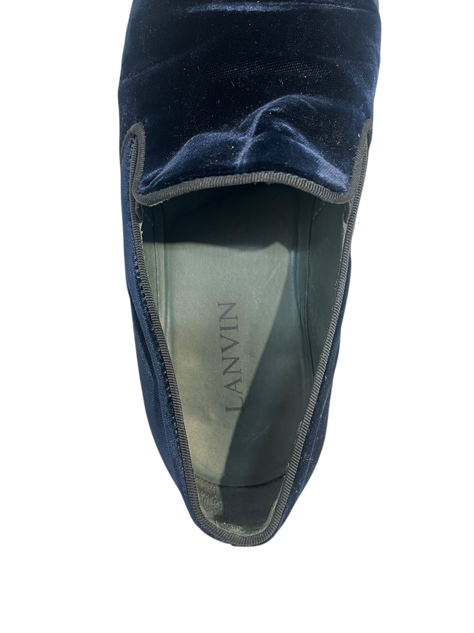 LANVIN/Loafers/US 8/NVY/VELVET DRESSY view 3