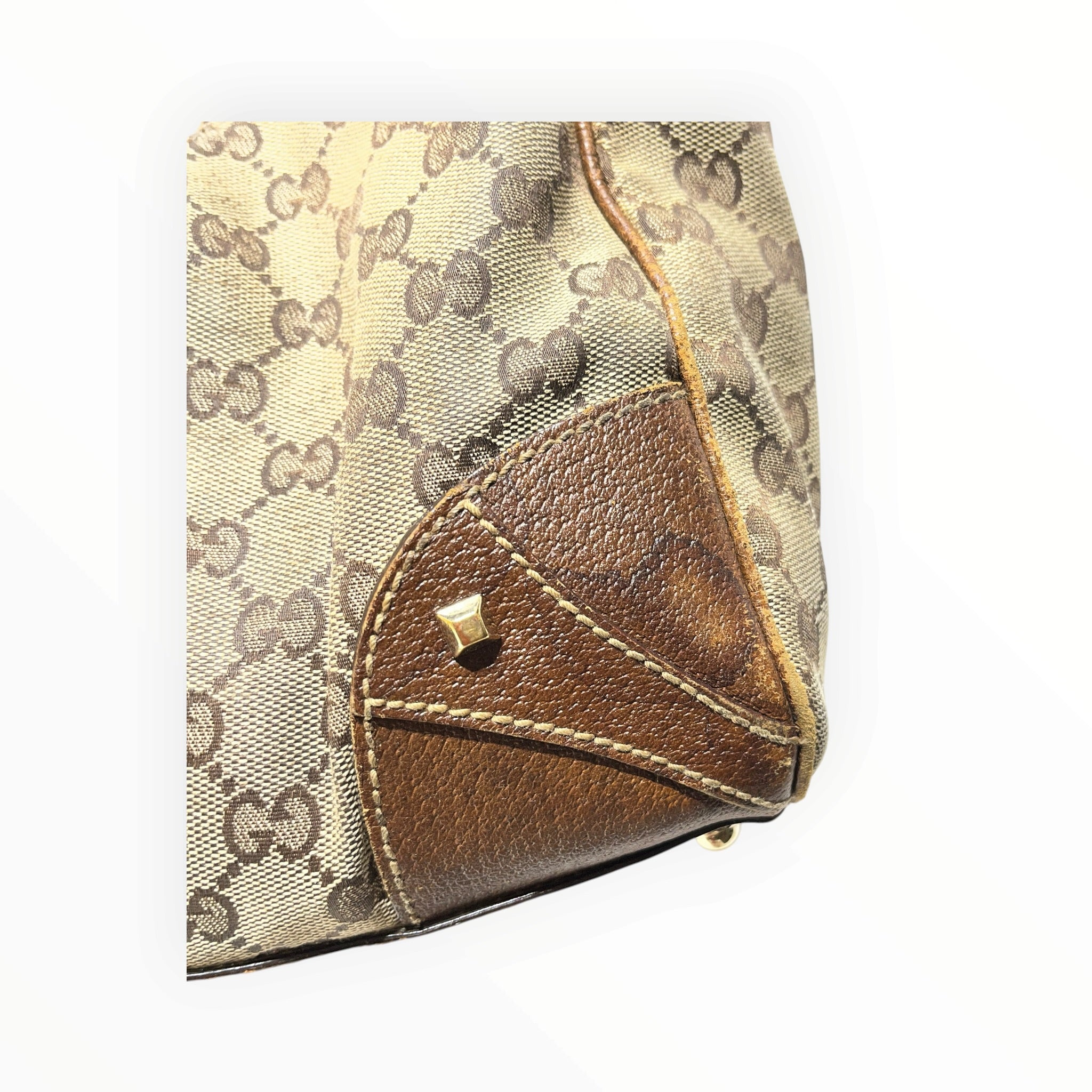GUCCI/Hand Bag/Cotton/CML/jackie canvas view 8