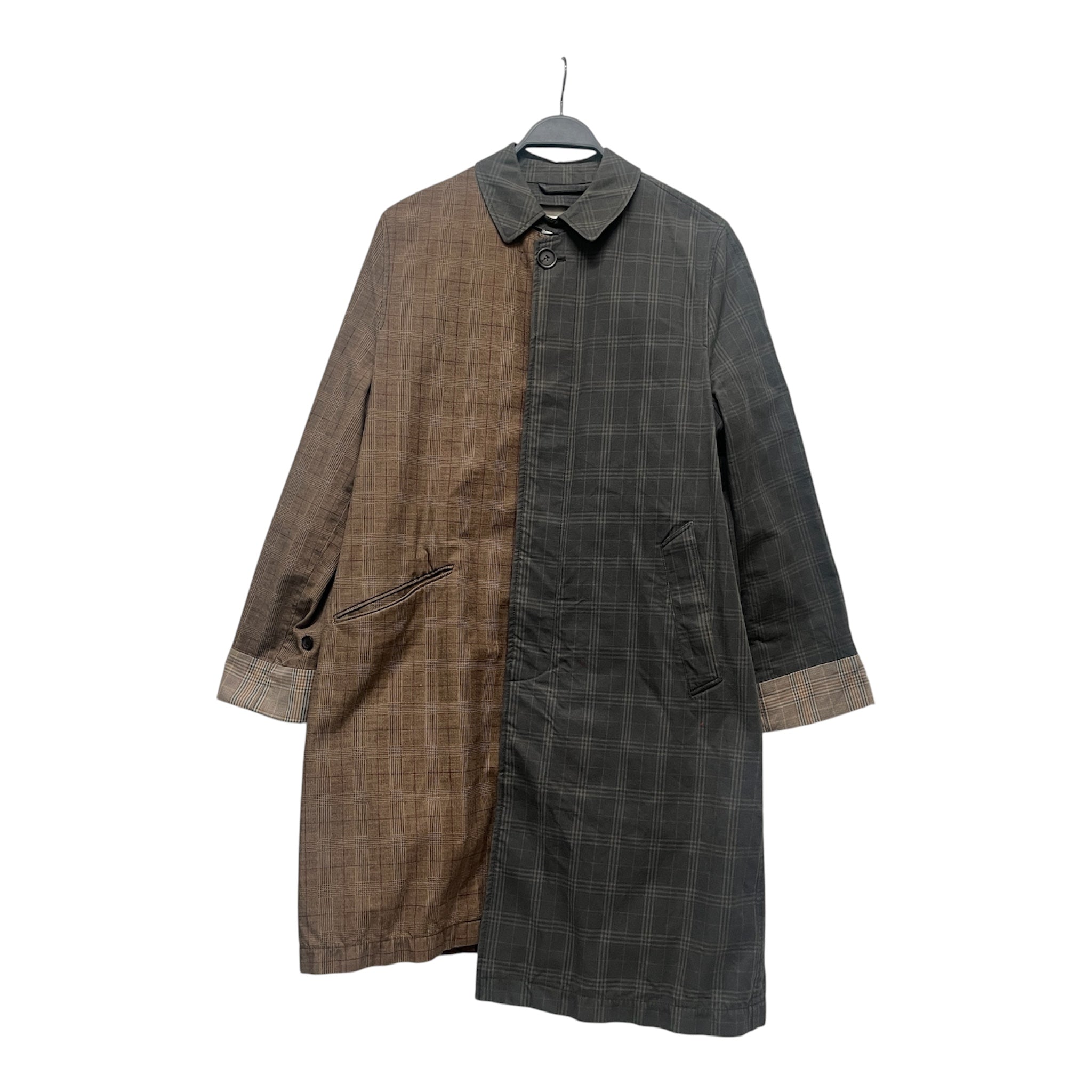 Maison Margiela/H&M/Trench Coat/S/Cotton/BRW/Single Breasted/Plaid/FUSION TRENCH COAT view 1