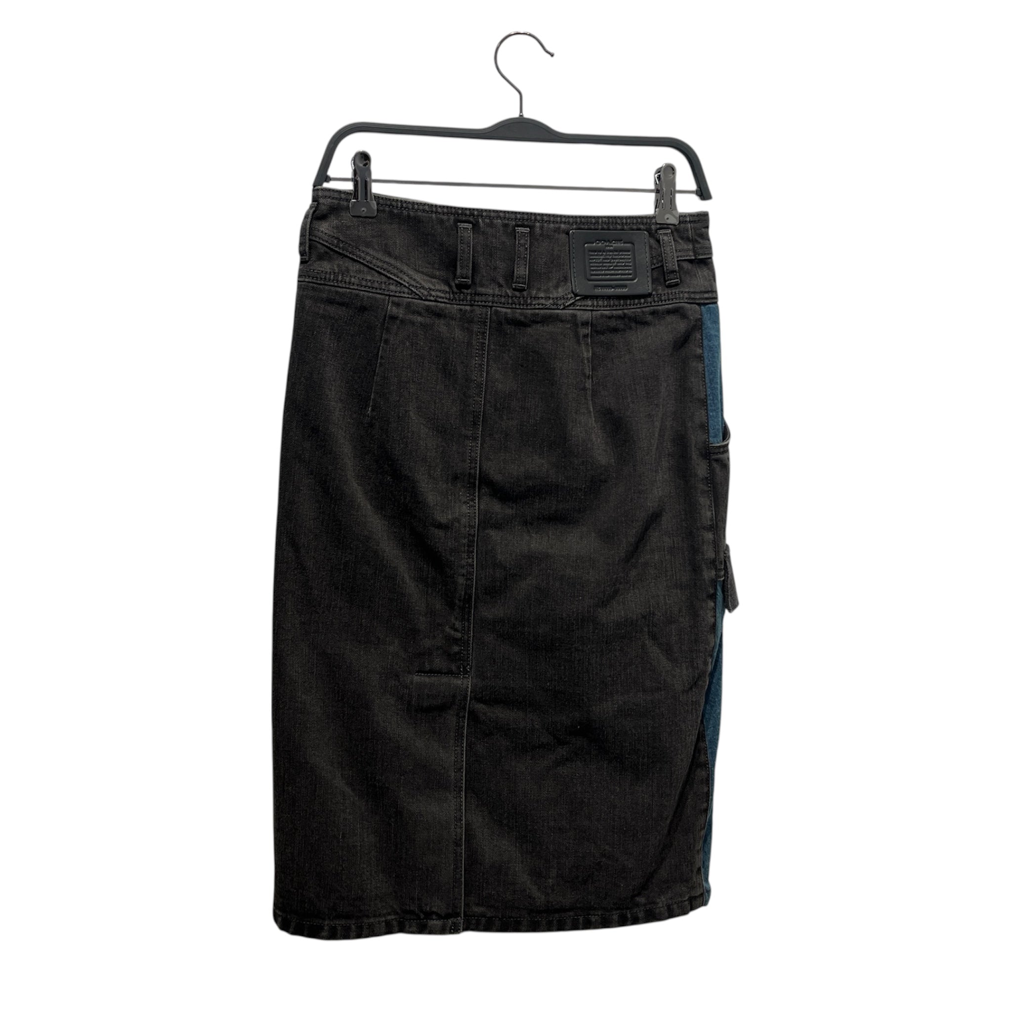COACH/Skirt/S/Denim/BLK/PLEAT 2 TONE MIDI view 2