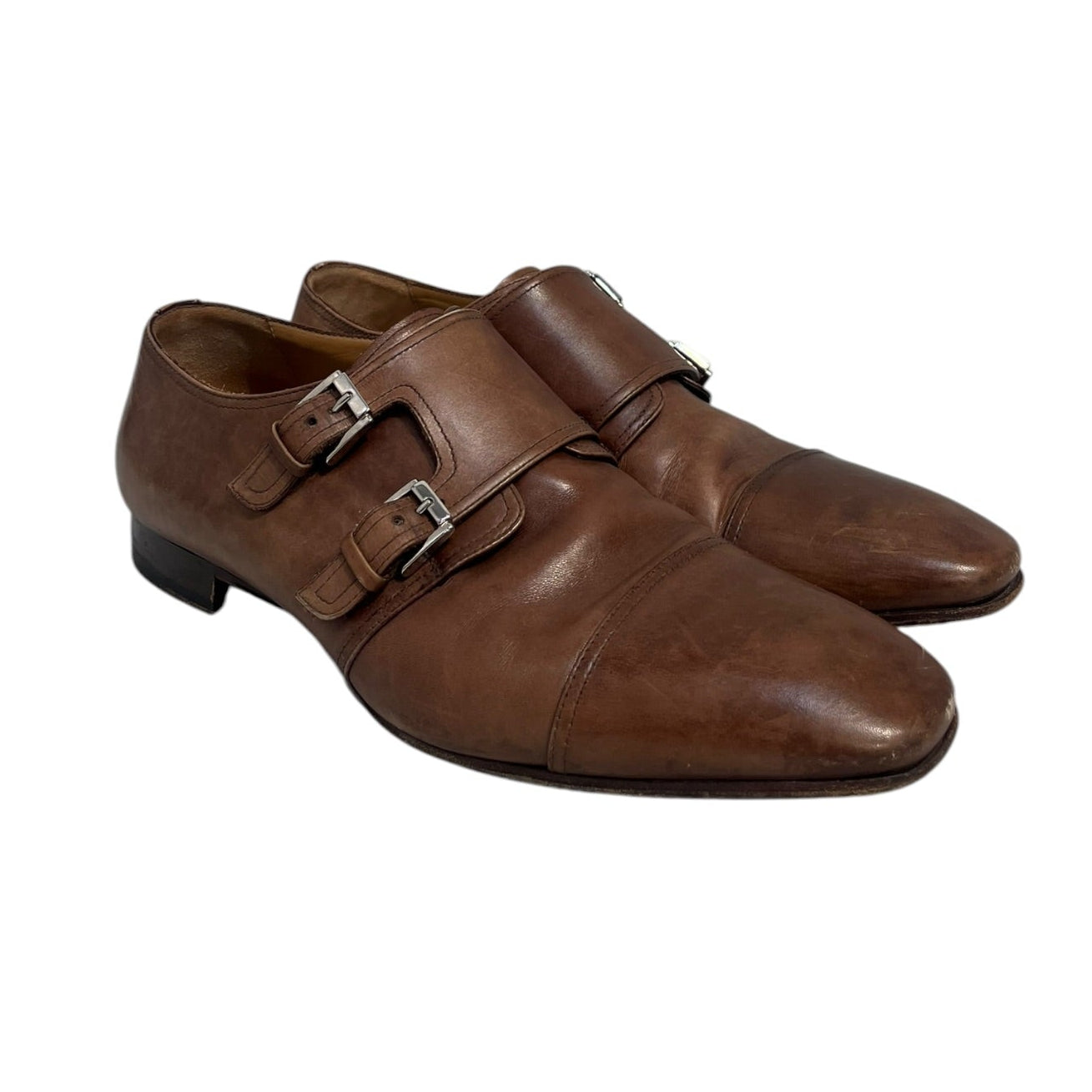 Christian Louboutin/Dress Shoes/EU 44/Leather/BRW/LOUB MONK STRAP LOAFER view 1