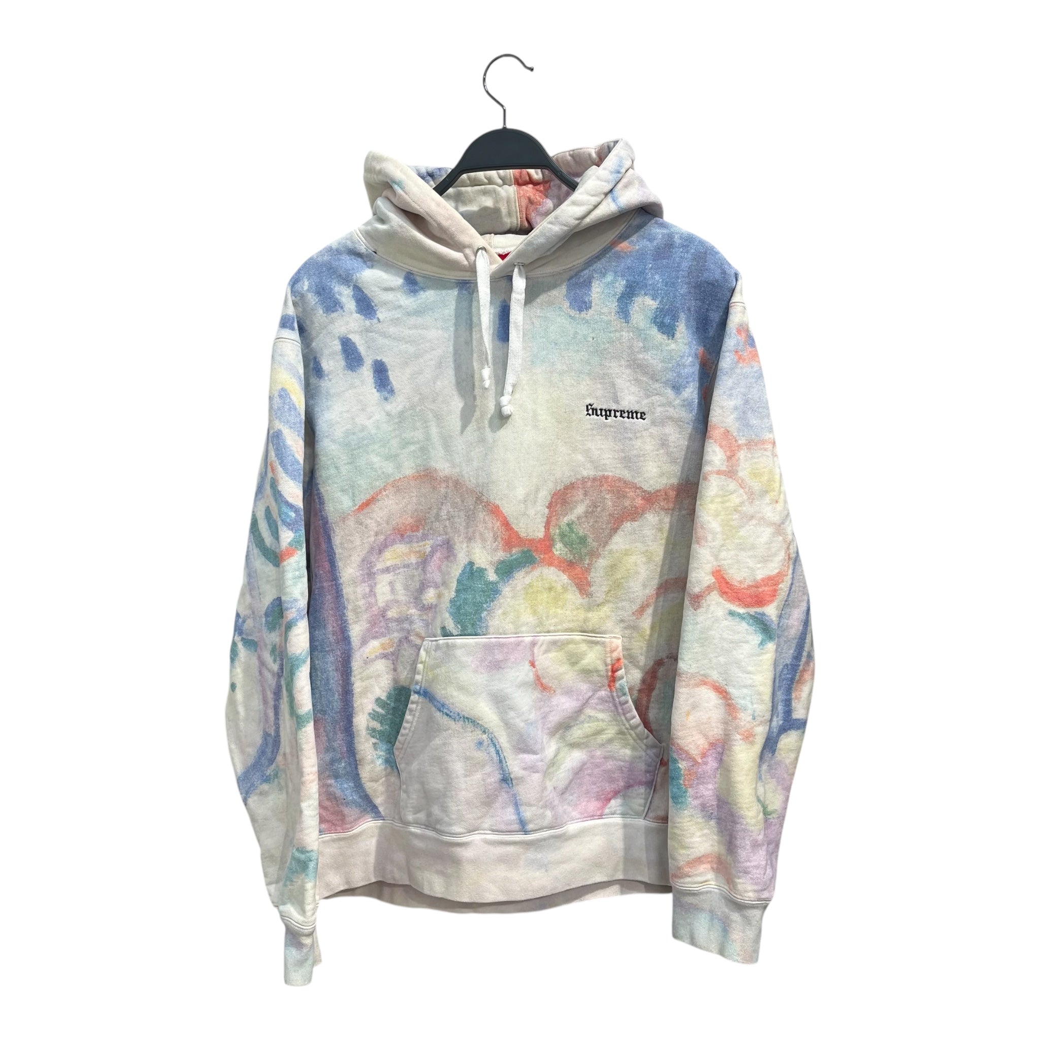 Supreme/Hoodie/L/Cotton/MLT/water color multi color effect view 1