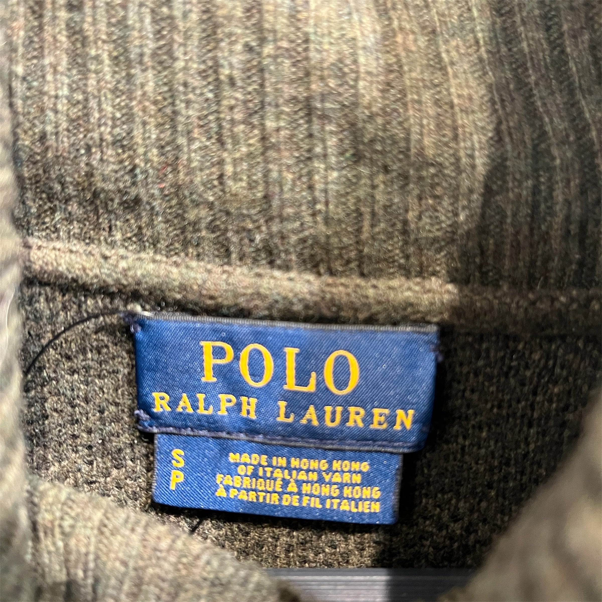 RALPH LAUREN/Sweater/S/Wool/GRN/Turtle Neck/All over pattern Striped view 3