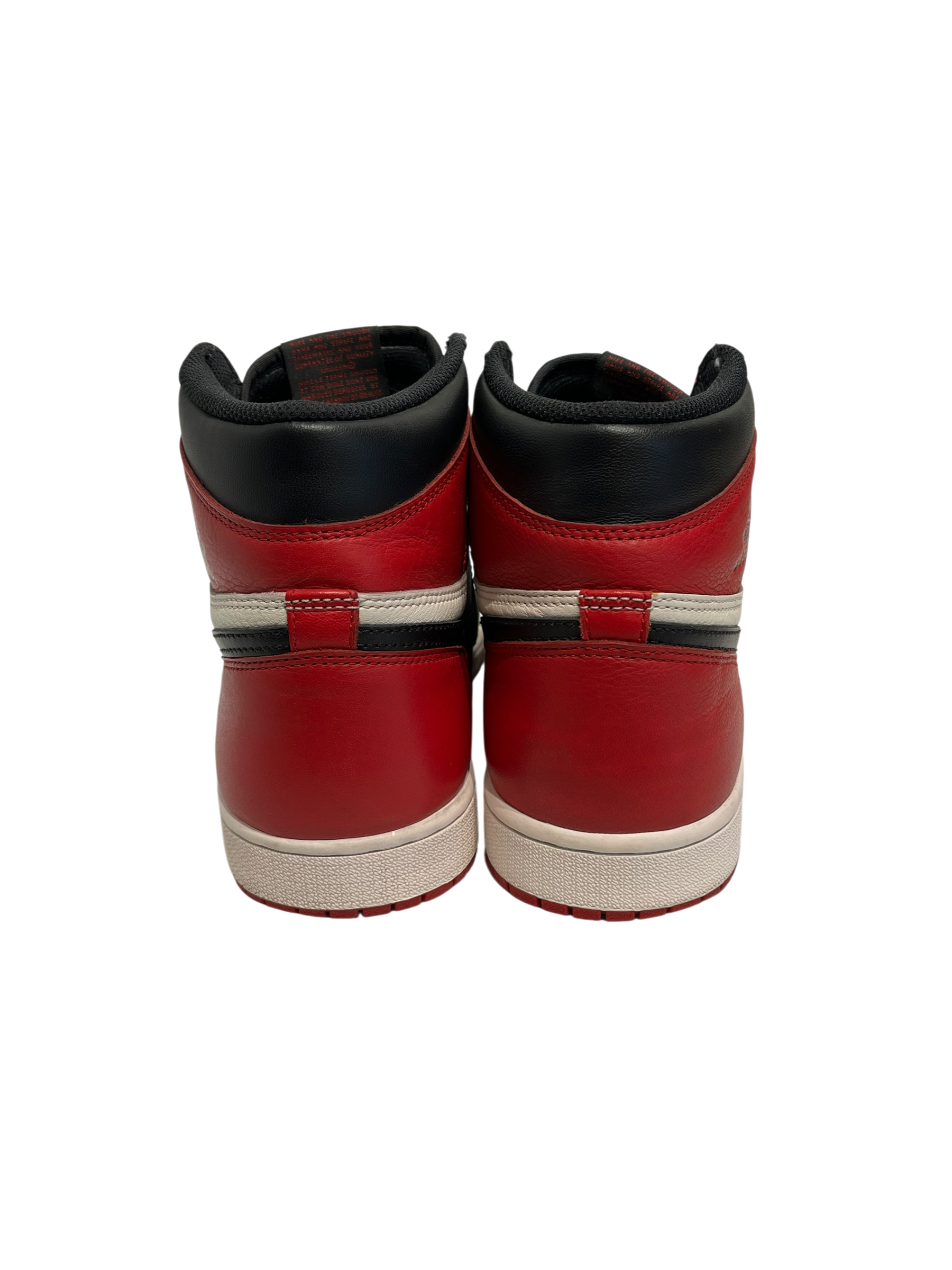 NIKE/Hi-Sneakers/US 11/Leather/RED/1 RETRO HIGH BRED TOE view 5