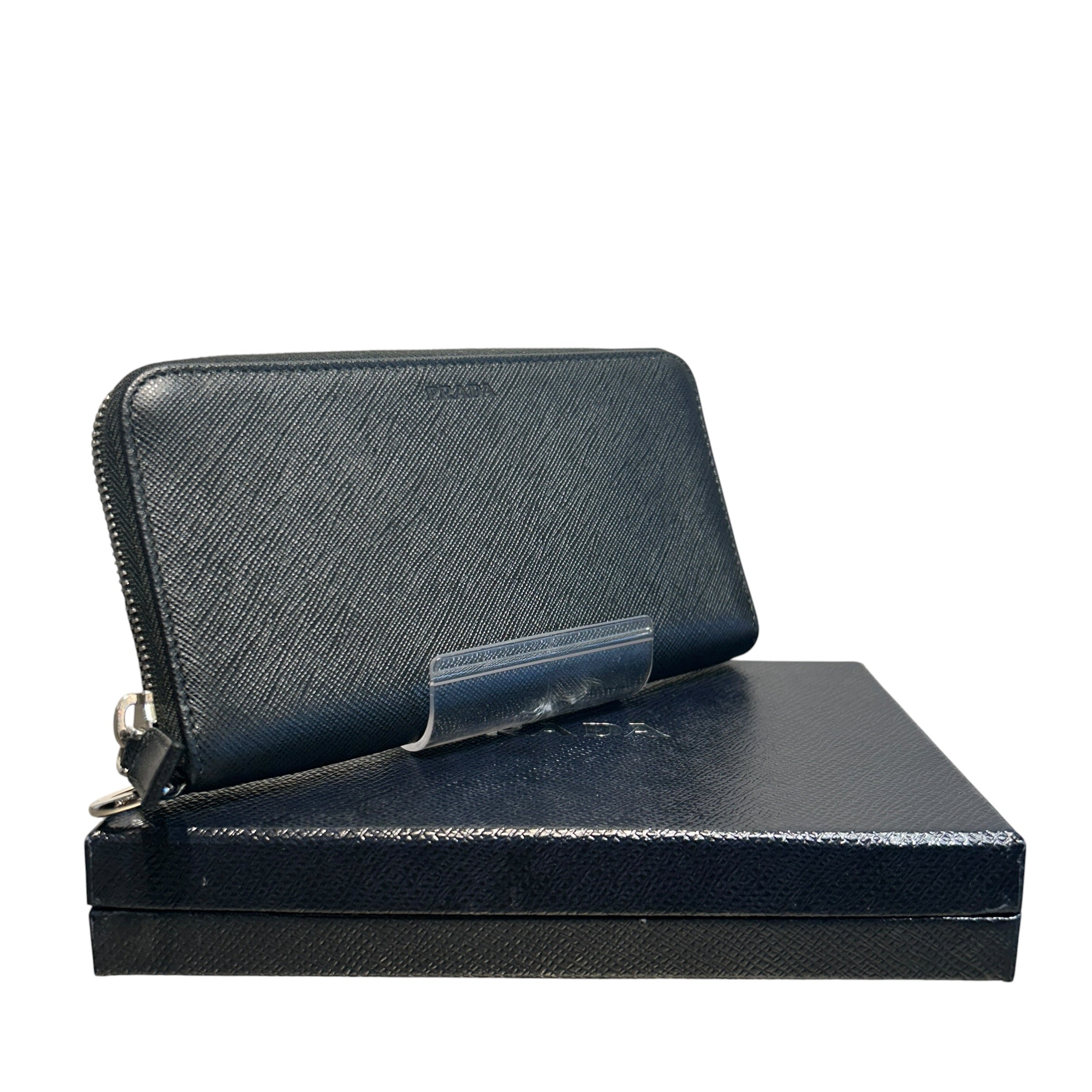 PRADA/Long Wallet/Leather/BLK/Long Wallet view 7