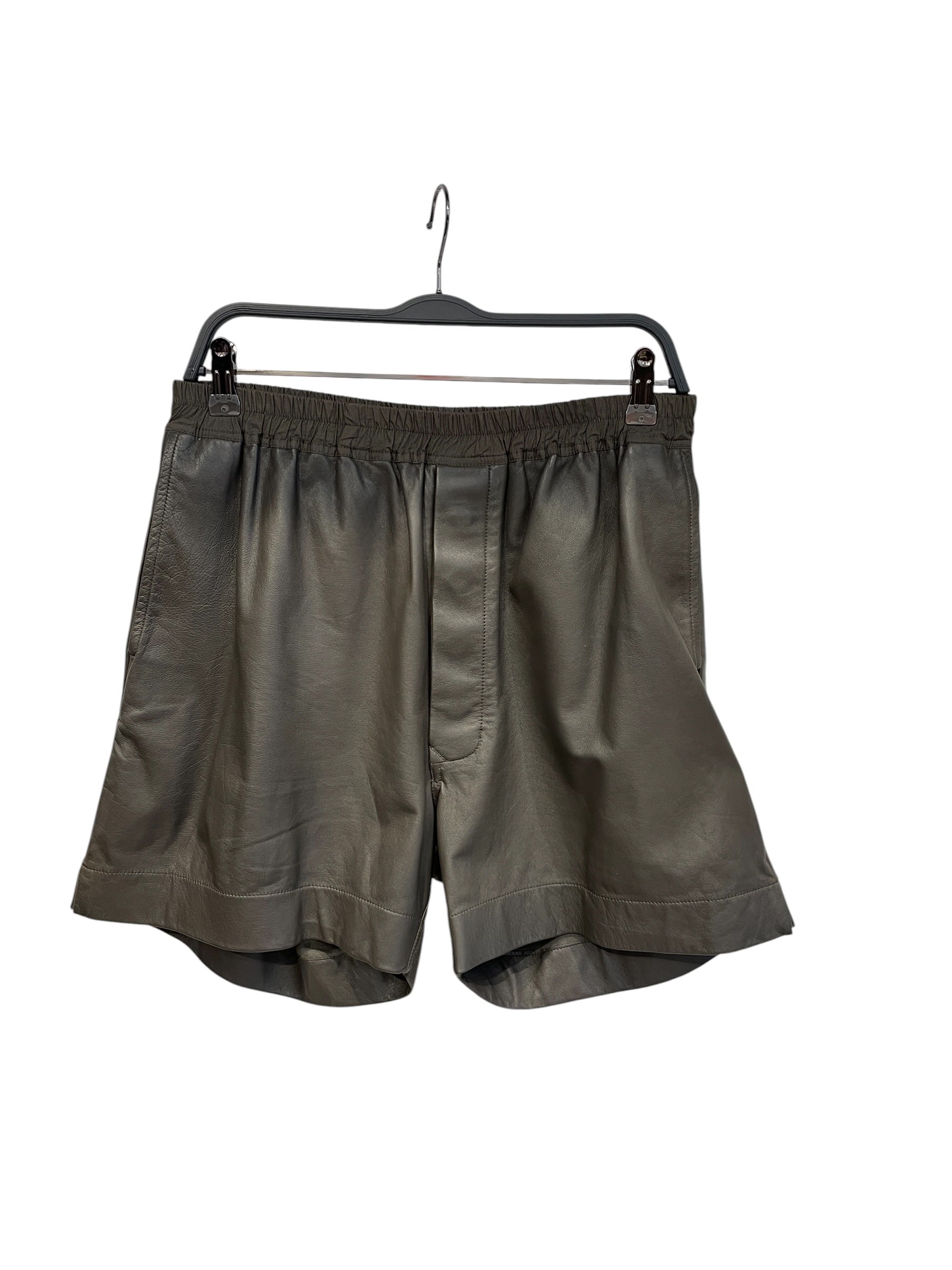 Rick Owens/Shorts/38/Leather/GRY/ view 1