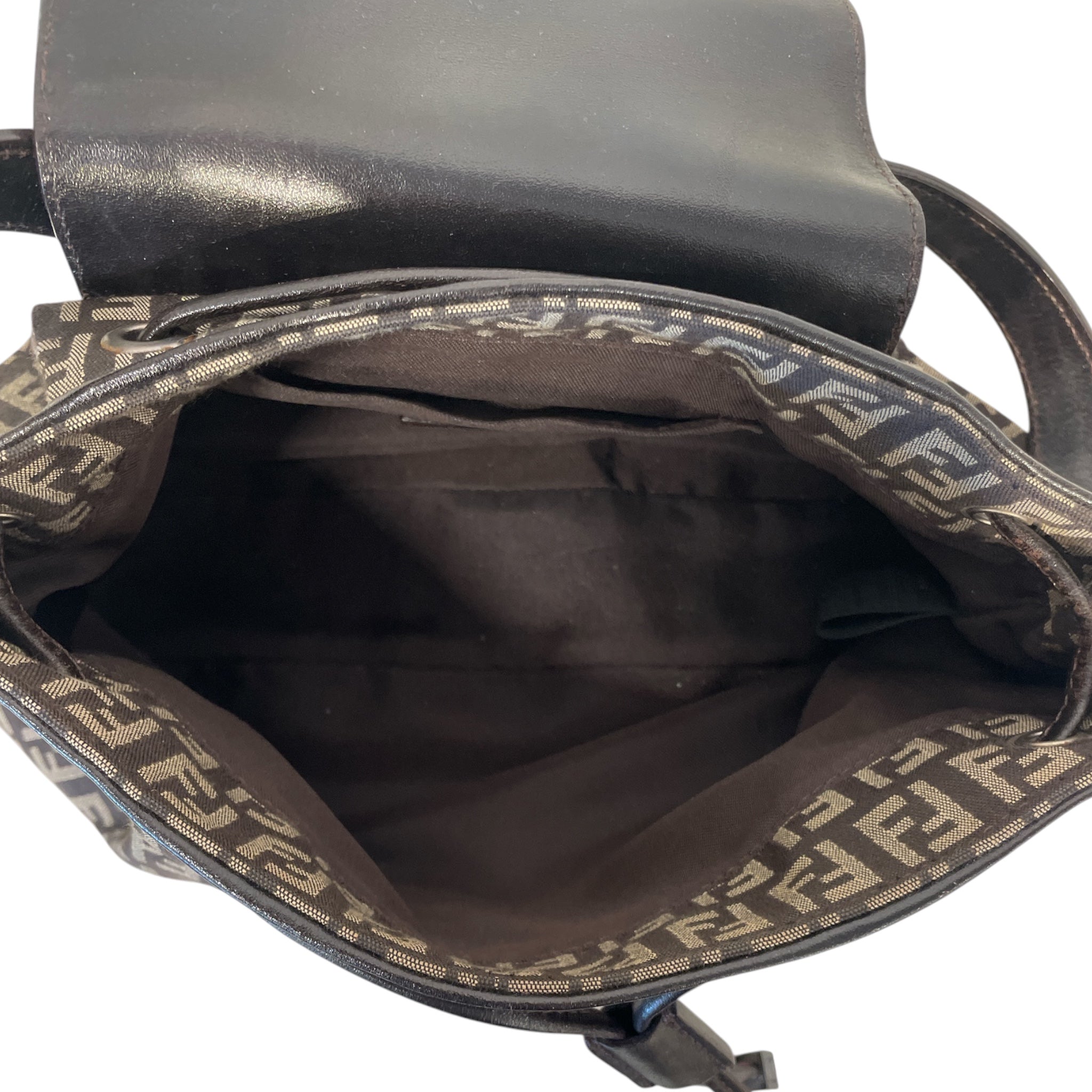 FENDI/Bag/Monogram/Cotton/BRW/ZUCCHINO DRAWSTRING view 4