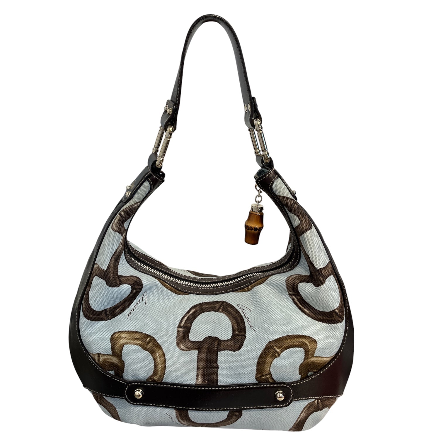 GUCCI/Hand Bag/All Over Print/Cotton/MLT/bamboo horsebit handbag view 2