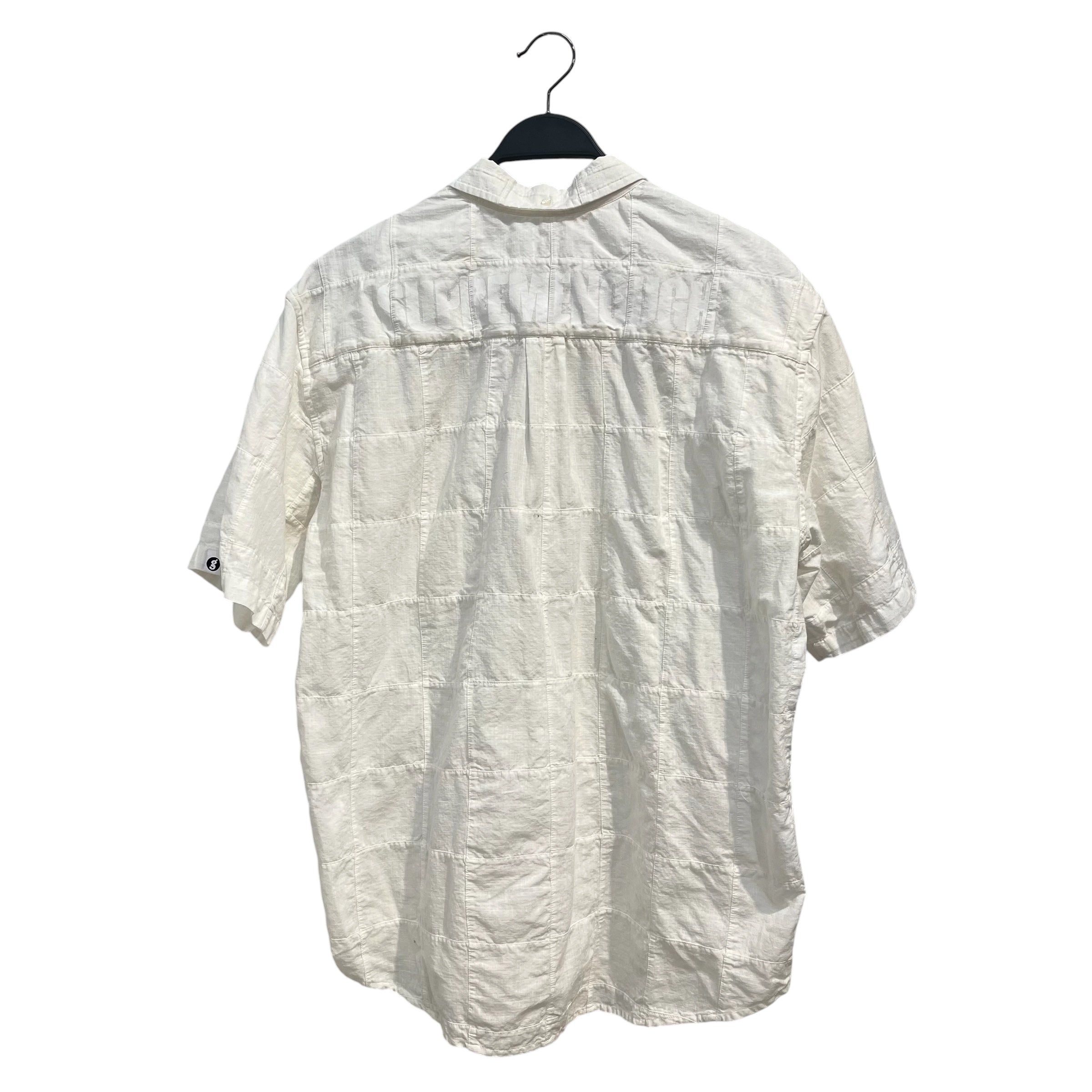 Supreme/GOOD ENOUGH/SS Shirt/M/Cotton/WHT/Dress/CUT & SEW GRID view 3