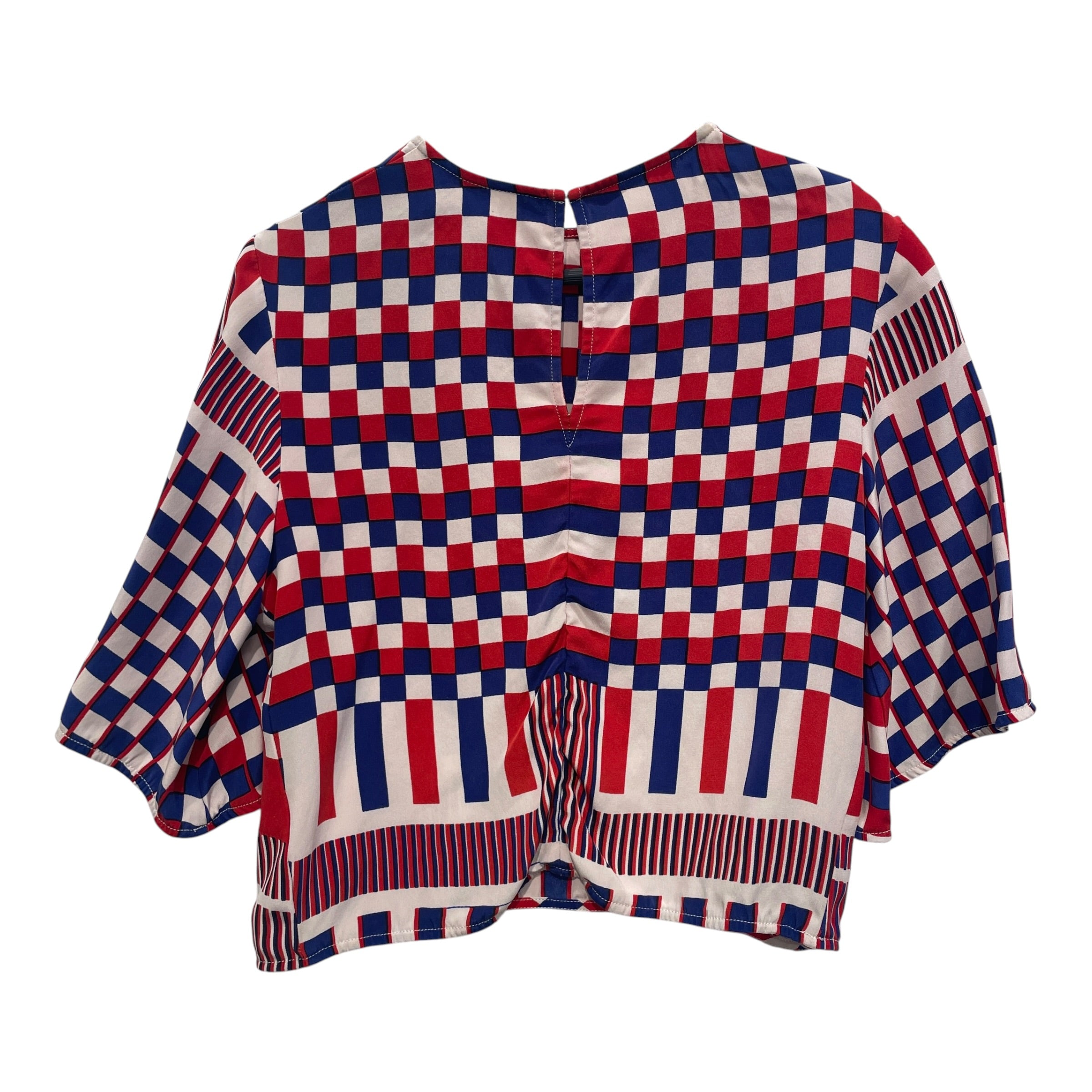 Alexander McQueen/SS Blouse/34/Plaid/Silk/MLT/ view 2