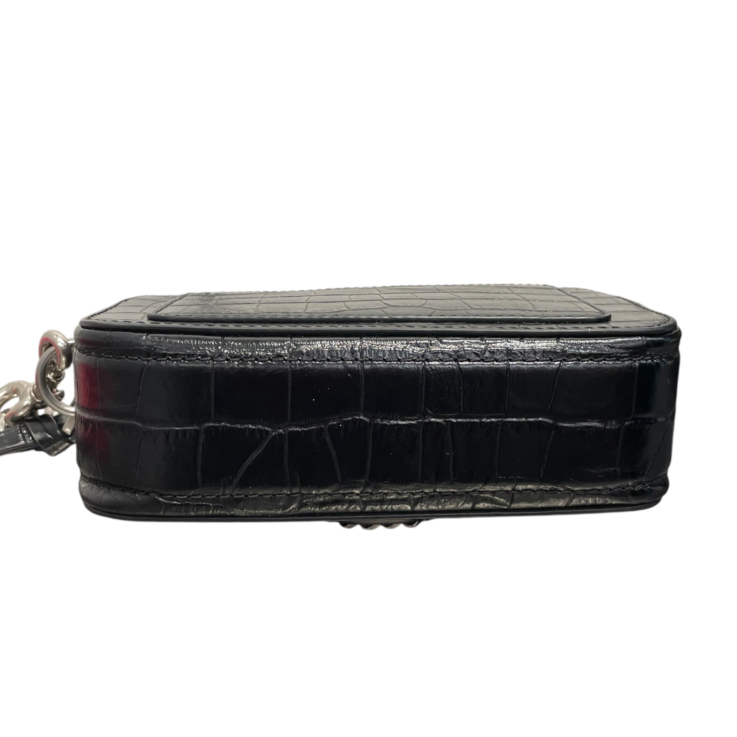 MARC JACOBS/Cross Body Bag/Leather/BLK/CHAIN LOGO/CROC view 7
