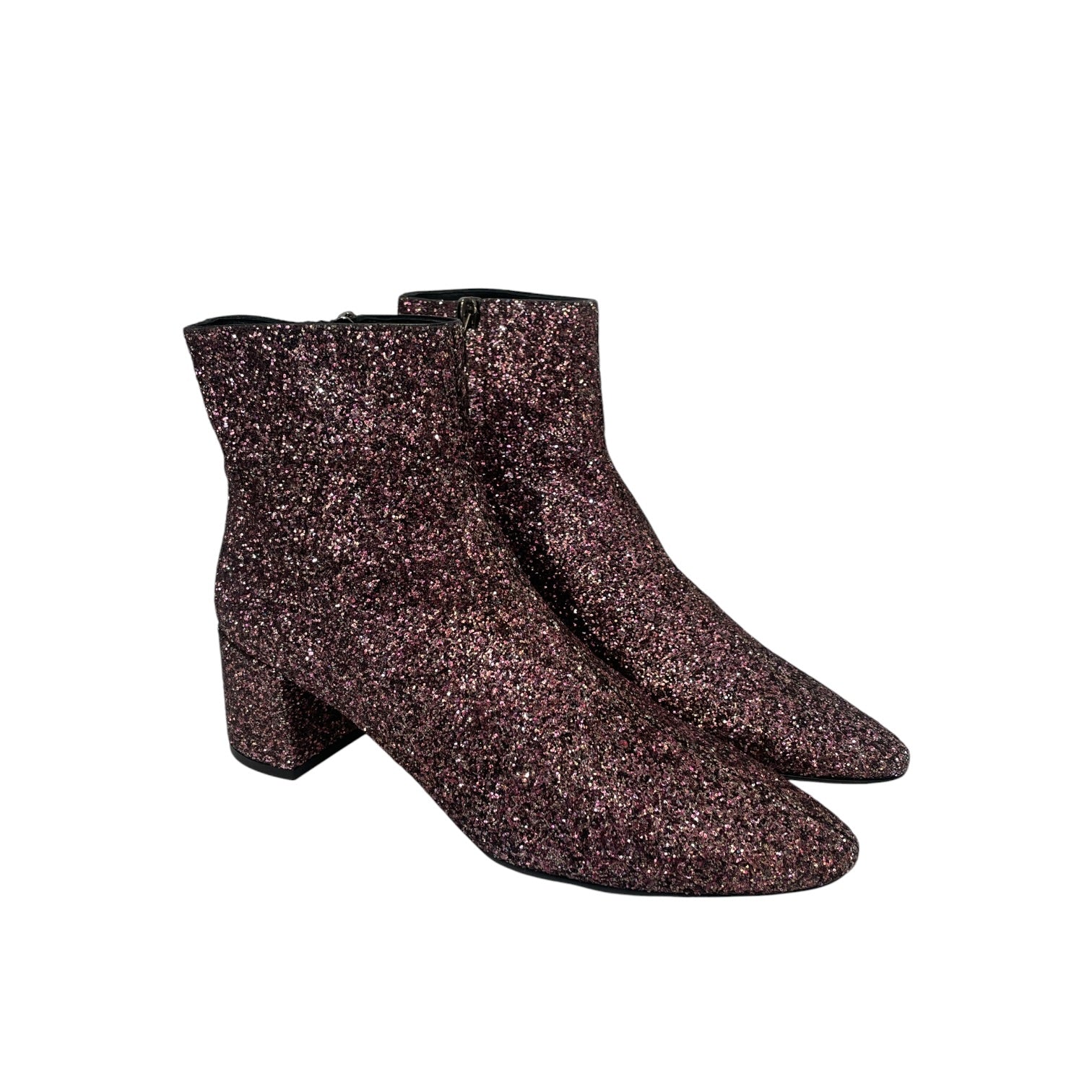 SAINT LAURENT/Chelsea Boots/EU 37/Glitter/Leather/PNK/loulou glitter view 1