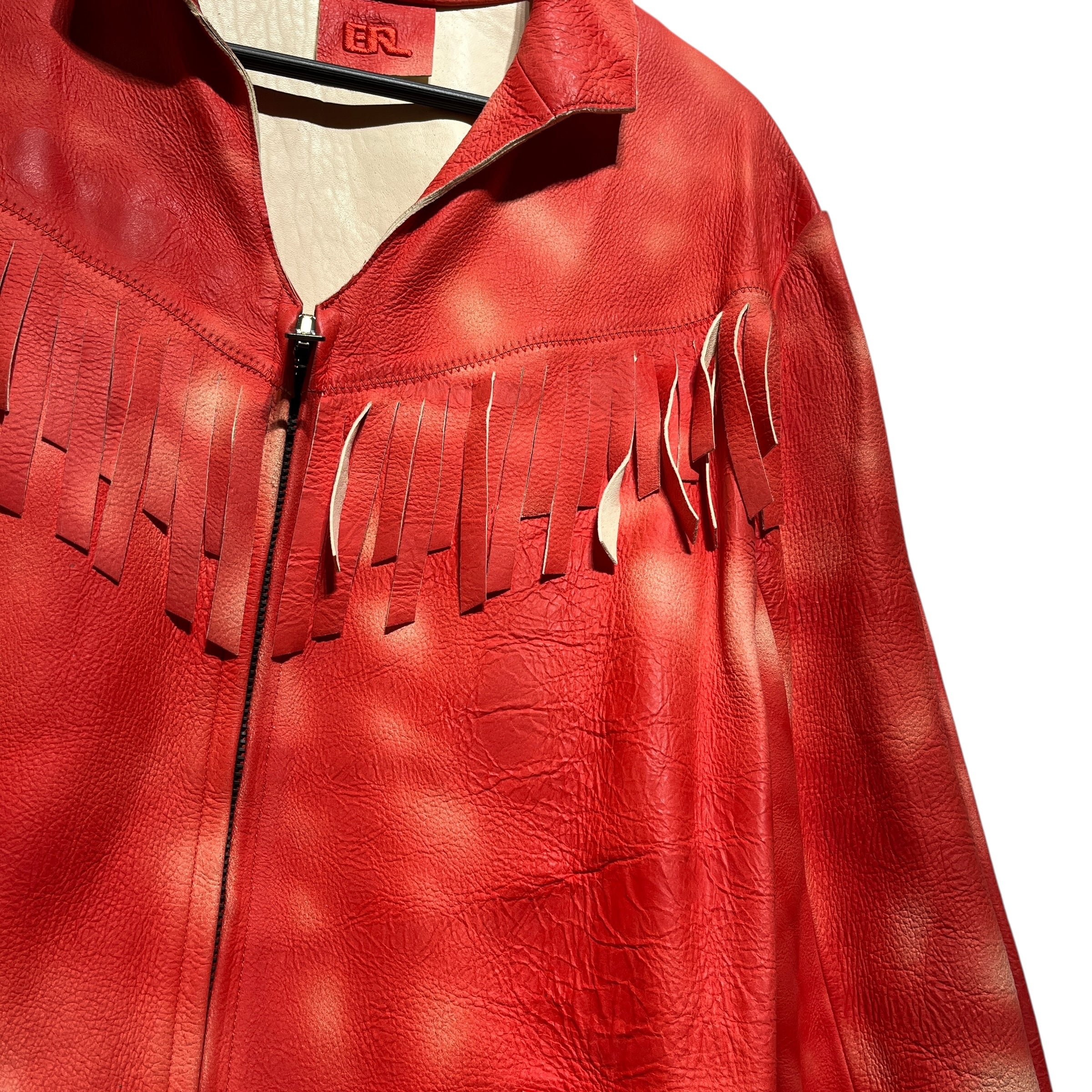 ERL/Leather Jkt/M/Leather/RED/ view 5