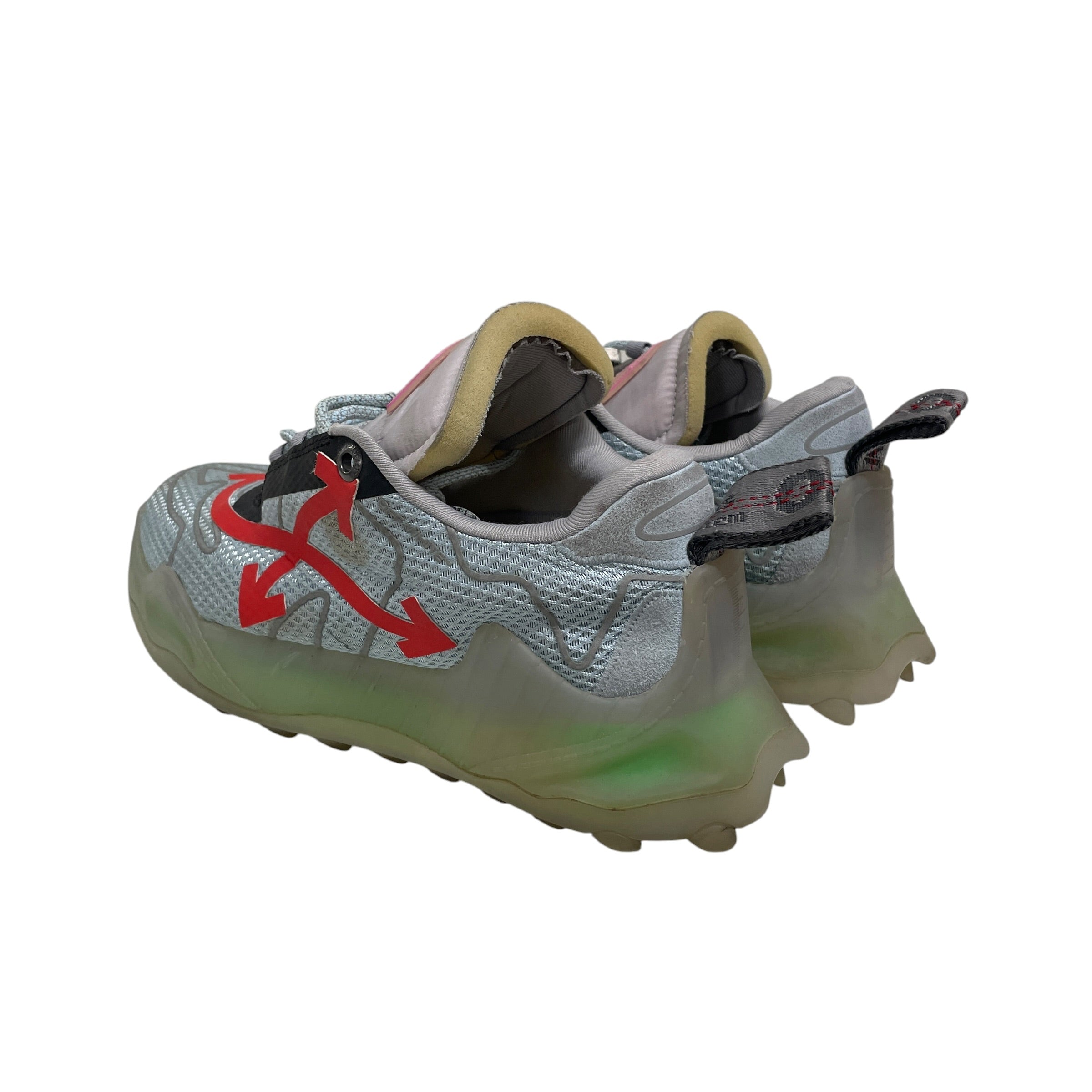 OFF-WHITE/Low-Sneakers/US 7/Cotton/GRY/ODSY RED ARROWS/ TRANSPARENT view 2