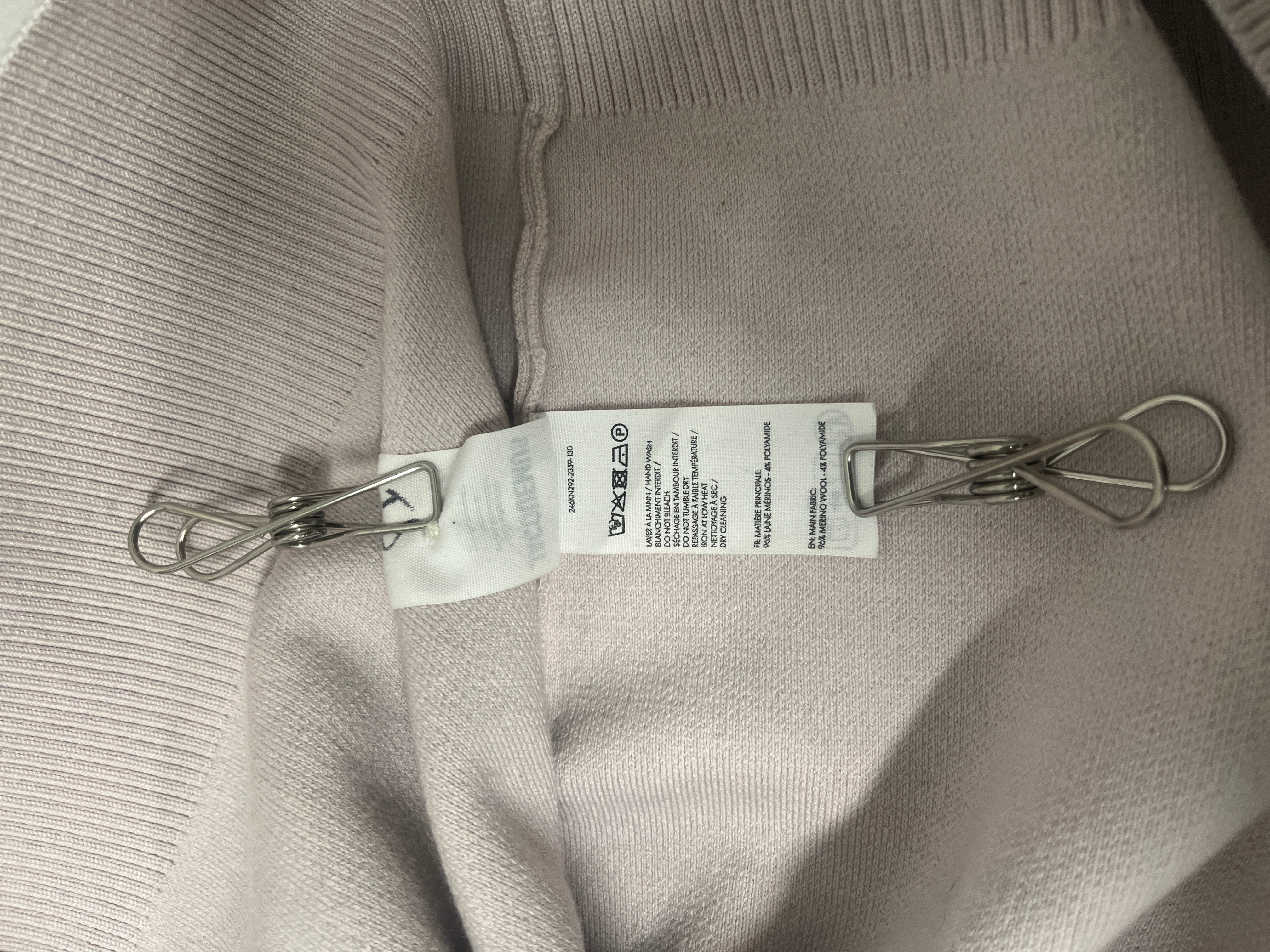 JACQUEMUS/Cardigan/XL/Wool/PNK/J NECK TAG view 5